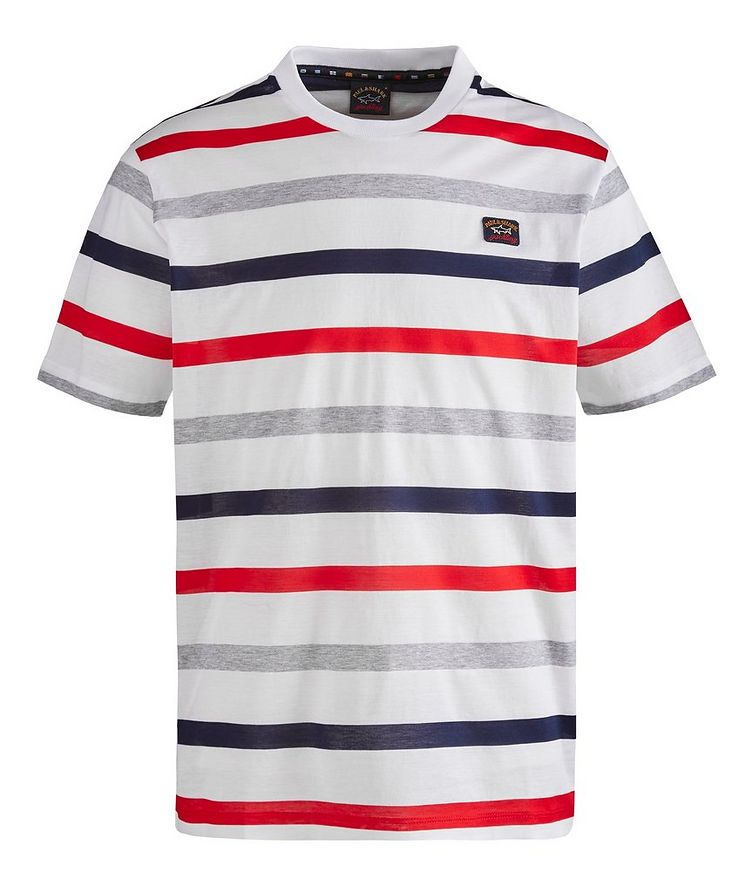 Organic Cotton Slub Striped T-Shirt image 0