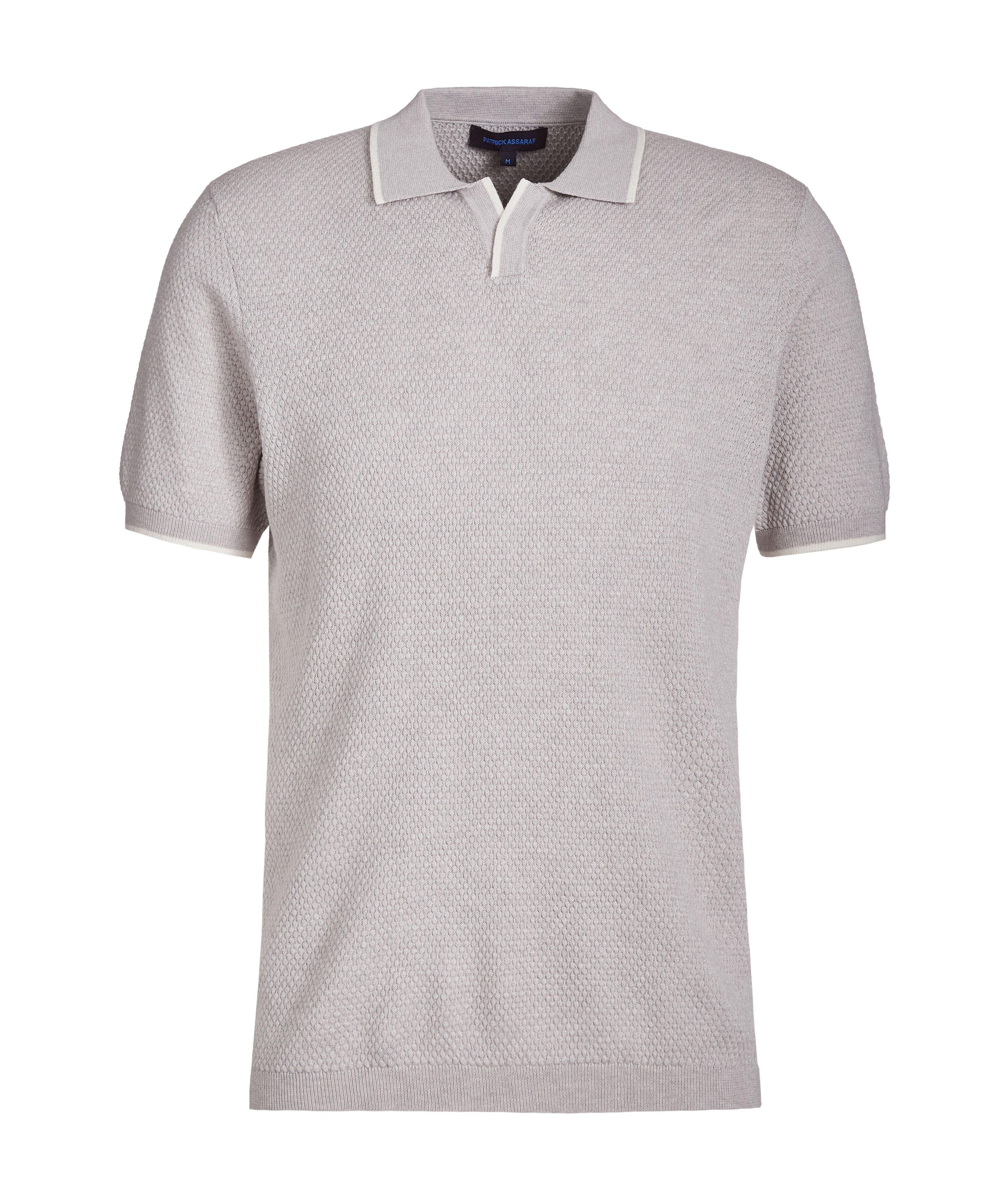 Patrick Assaraf Johnny Collar Pique Polo With Tipping | Polos | Harry Rosen