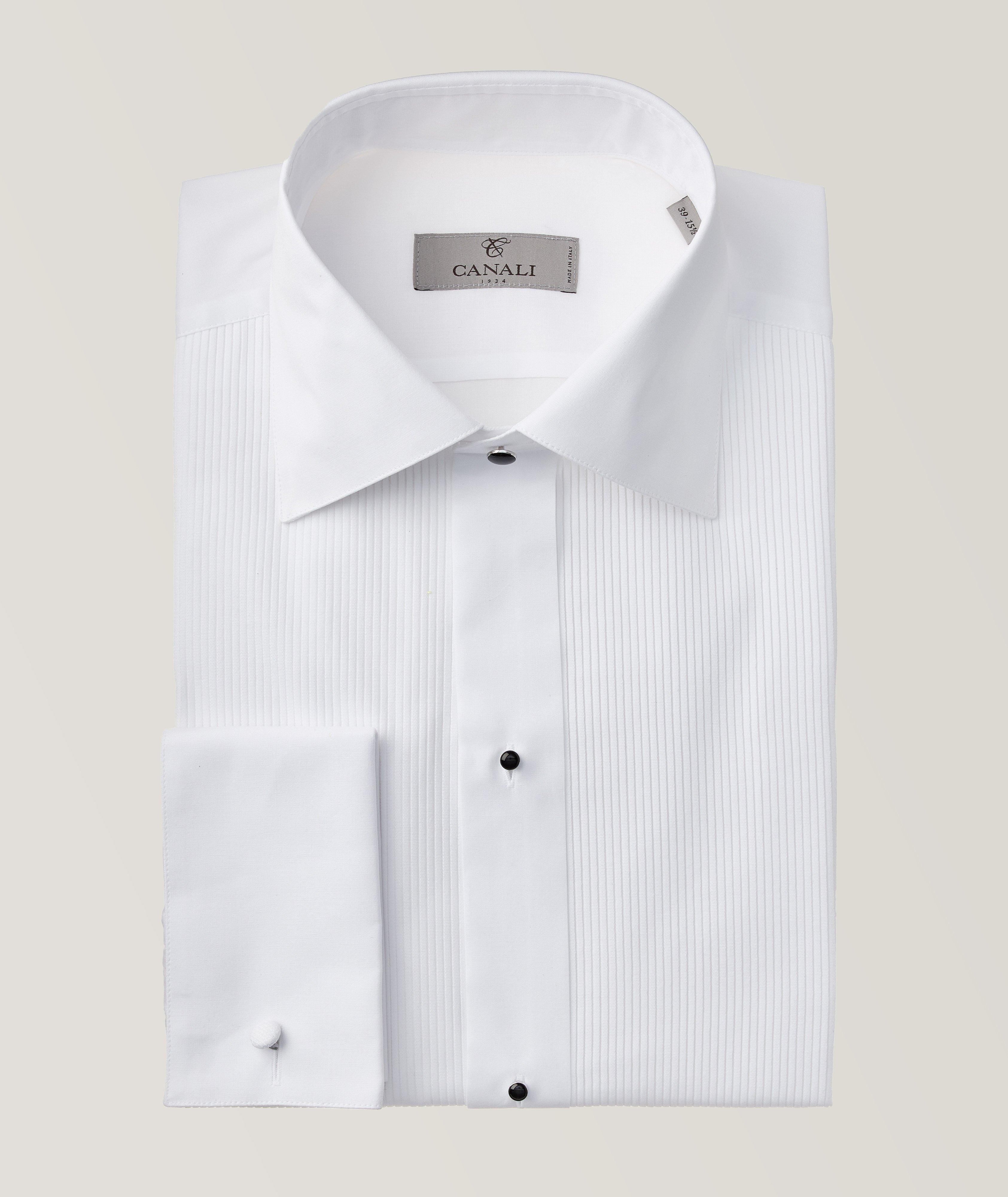 Canali Contemporary-Fit Pleated Bib Tuxedo Shirt