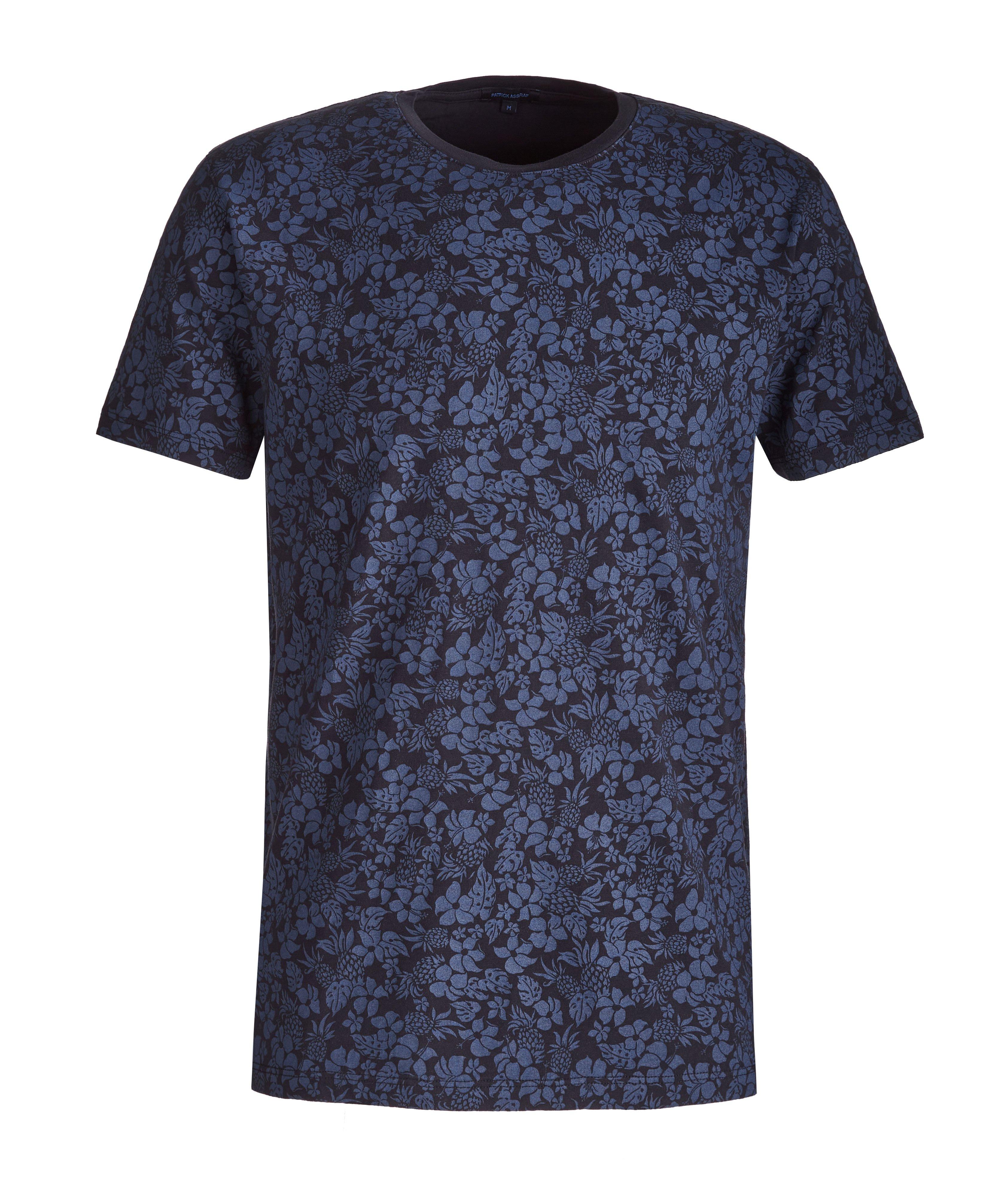 T-shirt en coton pima extensible à motif image 0