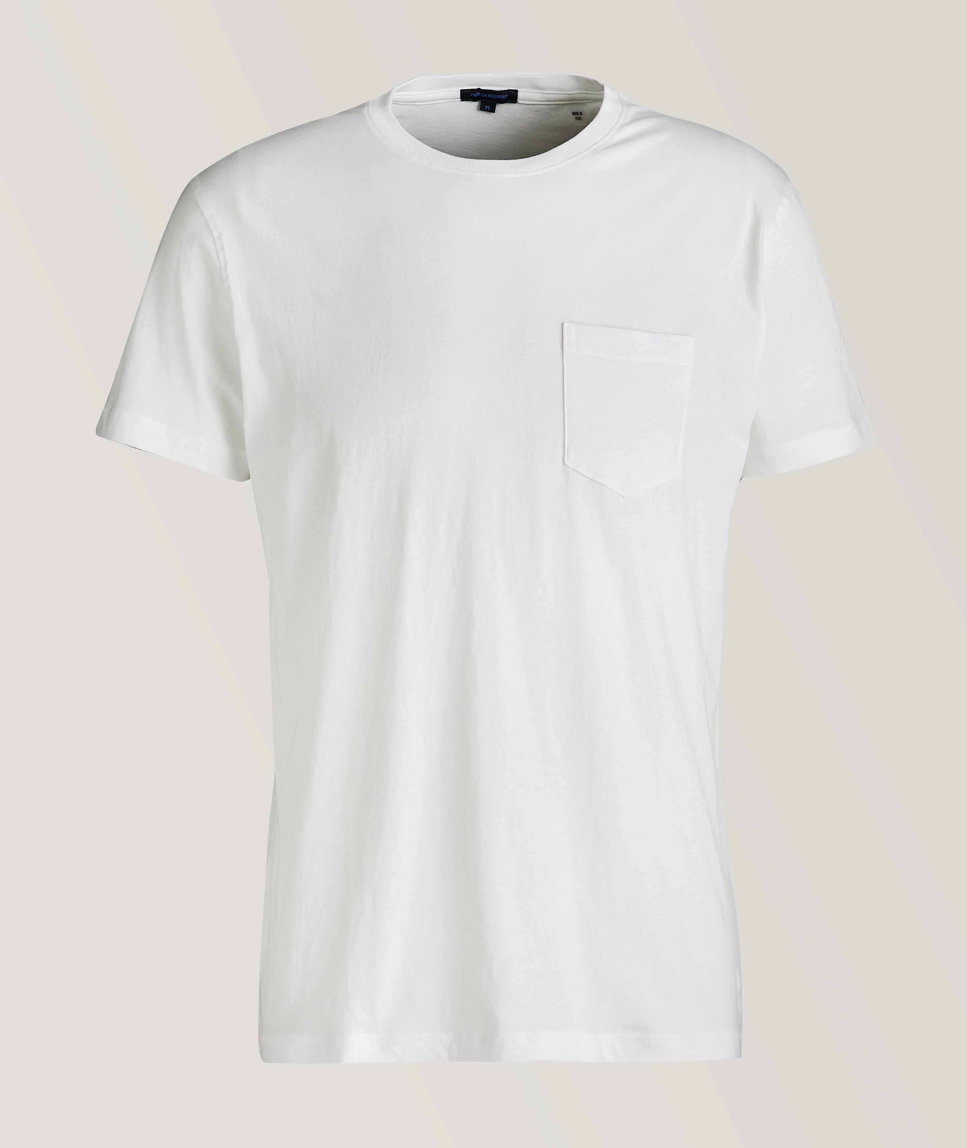 Pima Stretch-Cotton Patch Pocket T-Shirt image 0