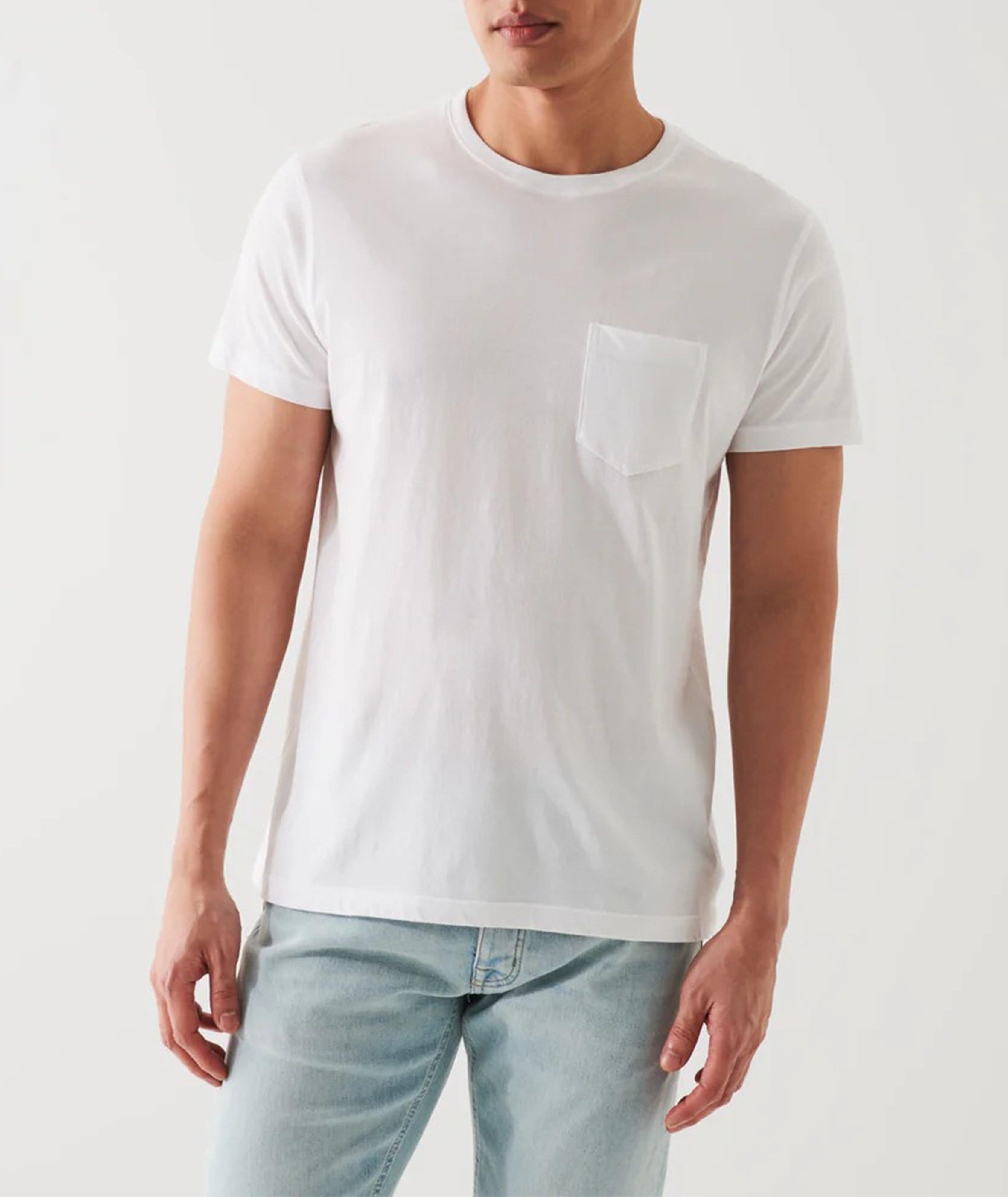 Pima Stretch-Cotton Patch Pocket T-Shirt image 1