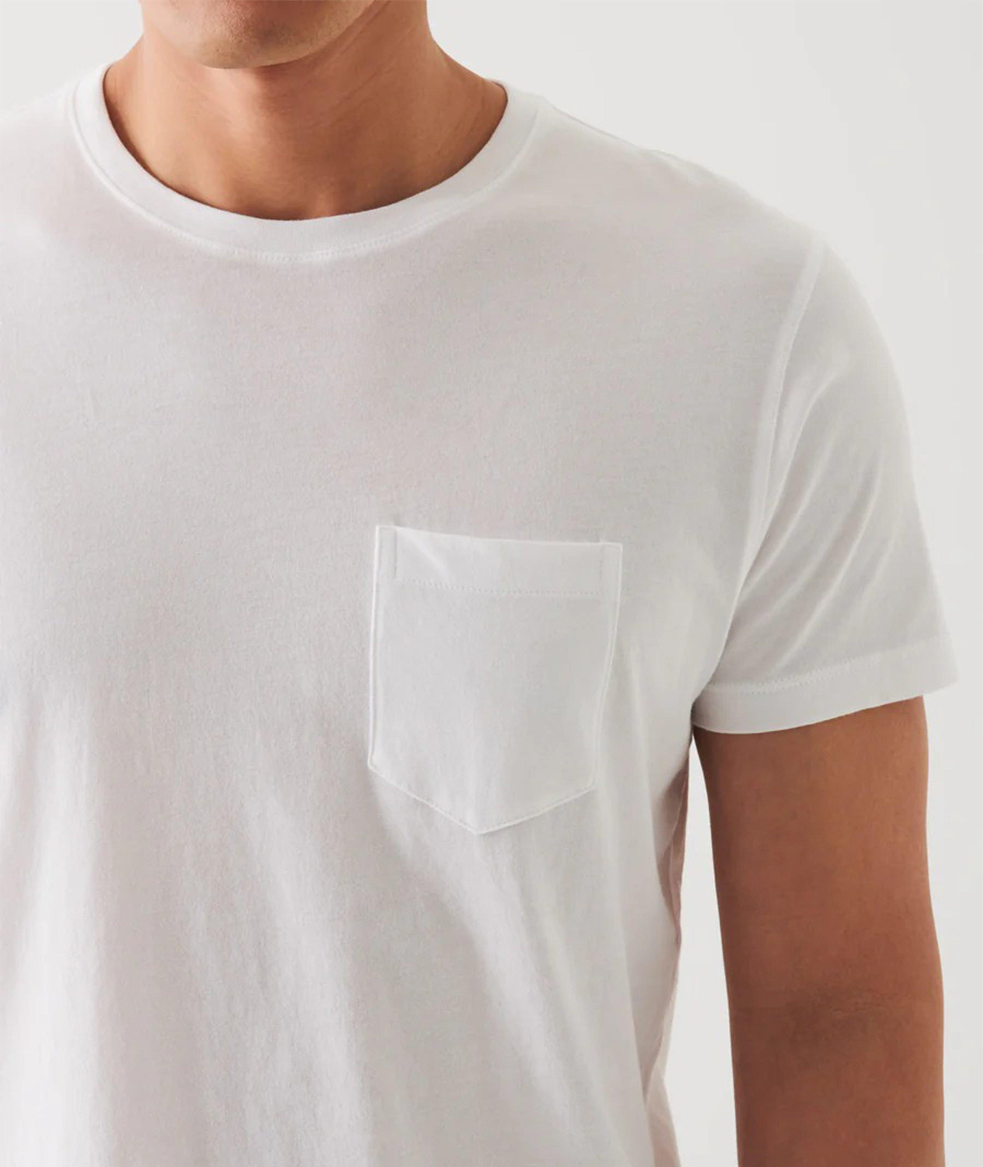 Pima Stretch-Cotton Patch Pocket T-Shirt image 2