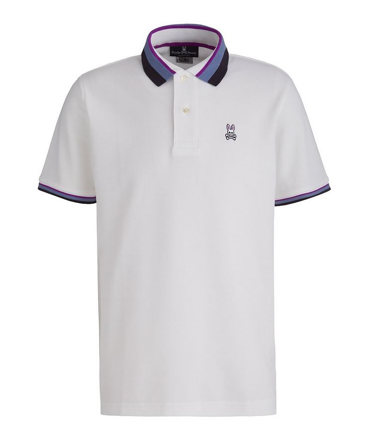 Oliver Neon Tipped Cotton Pique Polo  image 0