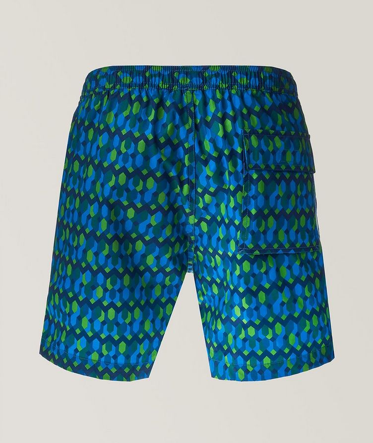 Everett Geometric Printed Drawstring Swim Shorts image 1