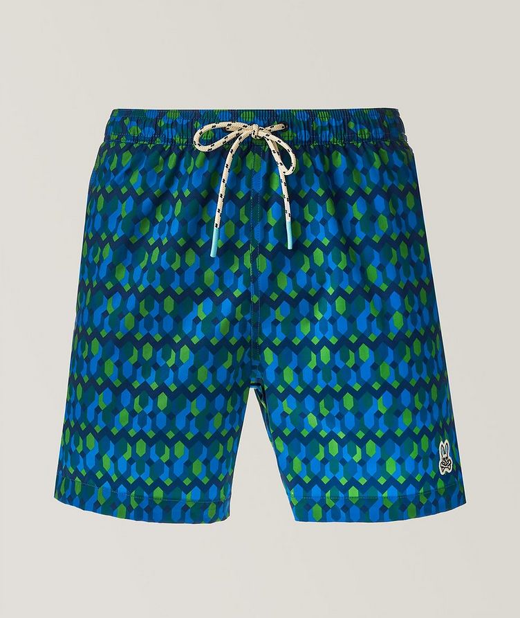 Everett Geometric Printed Drawstring Swim Shorts image 0