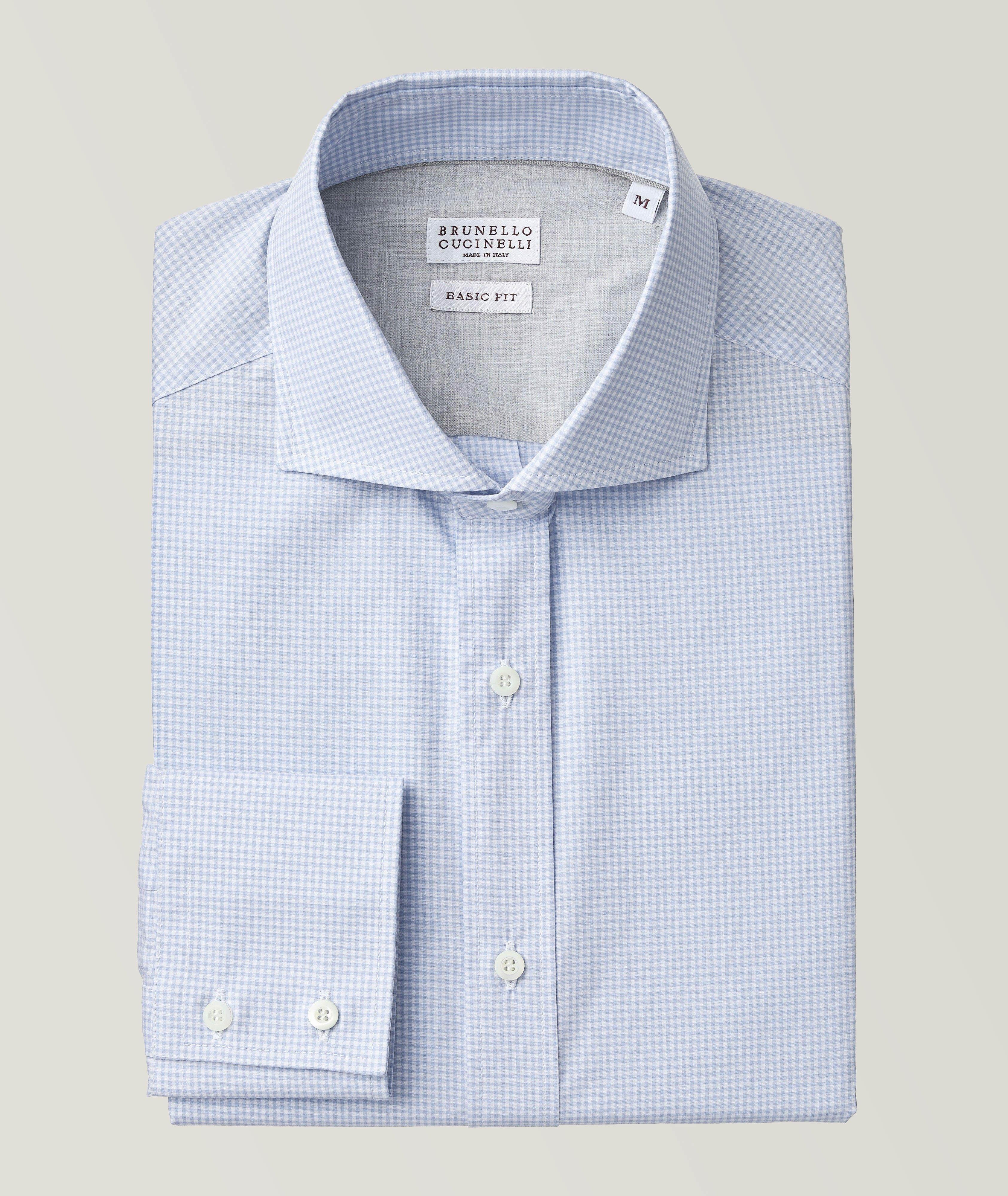 Basic-Fit Check Pattern Cotton Shirt image 0