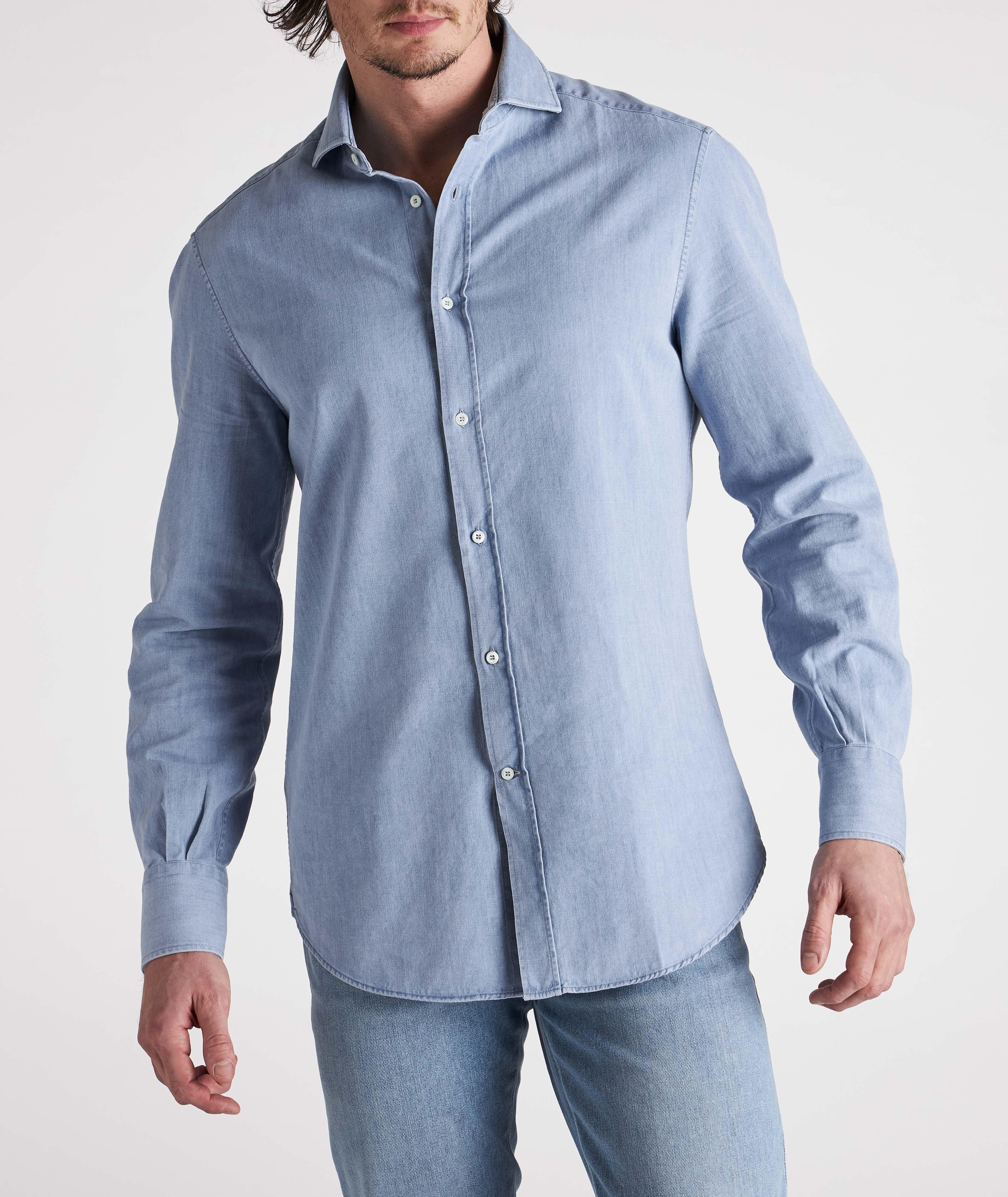 Contemporary-Fit Denim Shirt image 1