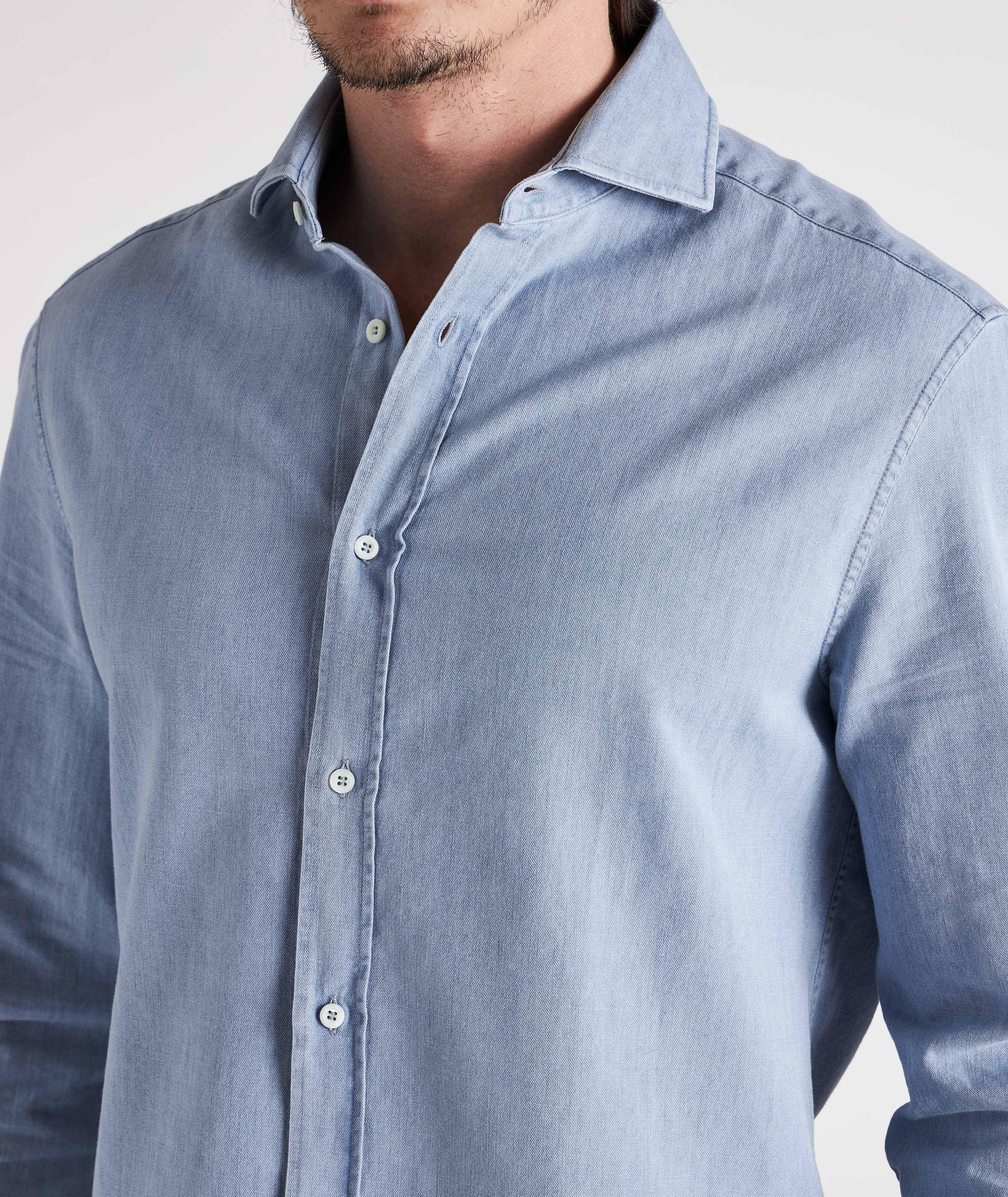 Contemporary-Fit Denim Shirt image 3