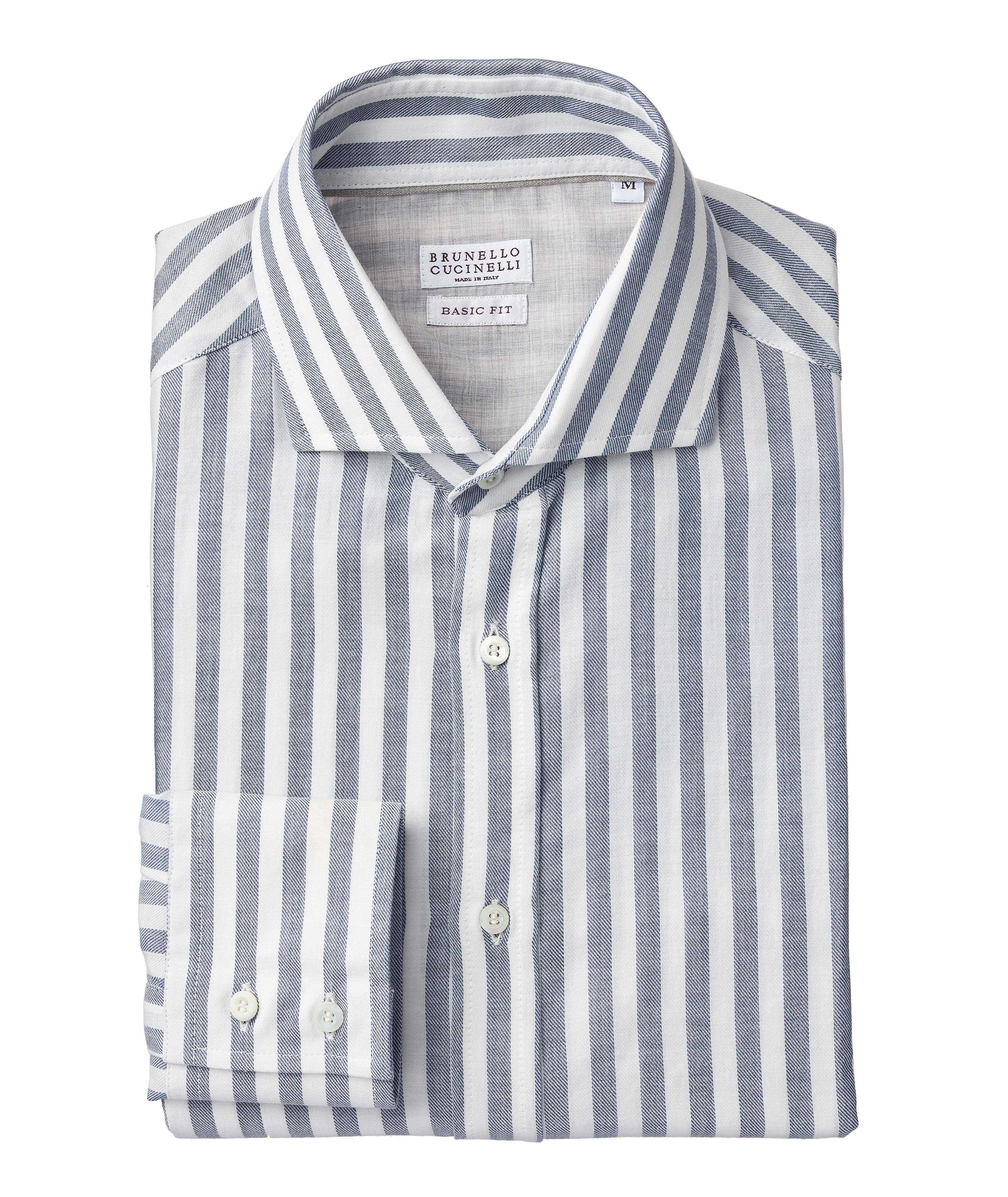 Contemporary-Fit Striped Cotton Shirt image 0