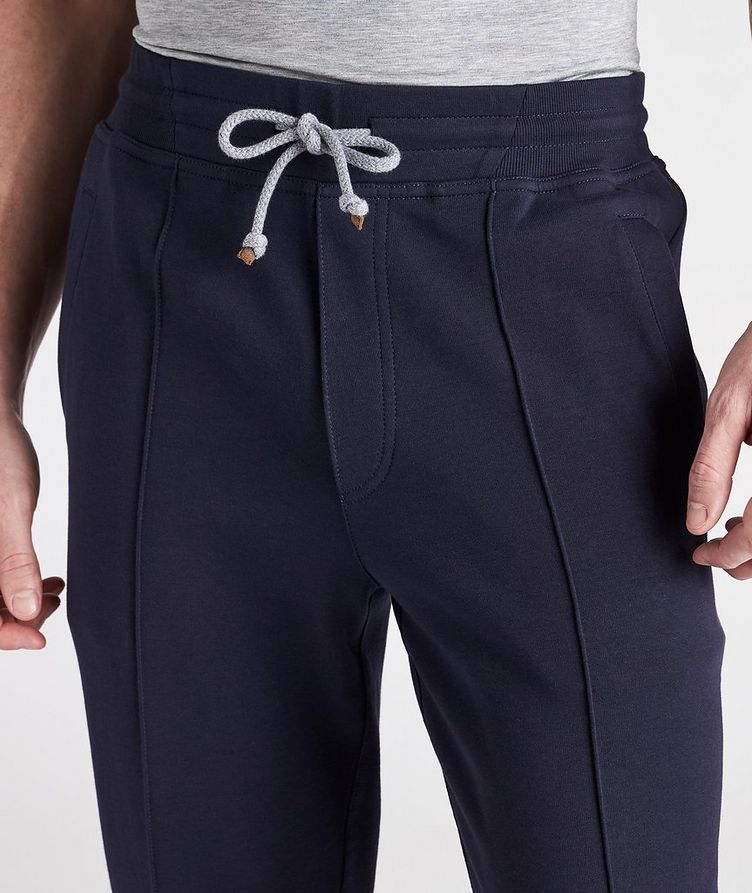 Drawstring Pleated Cotton Joggers image 3