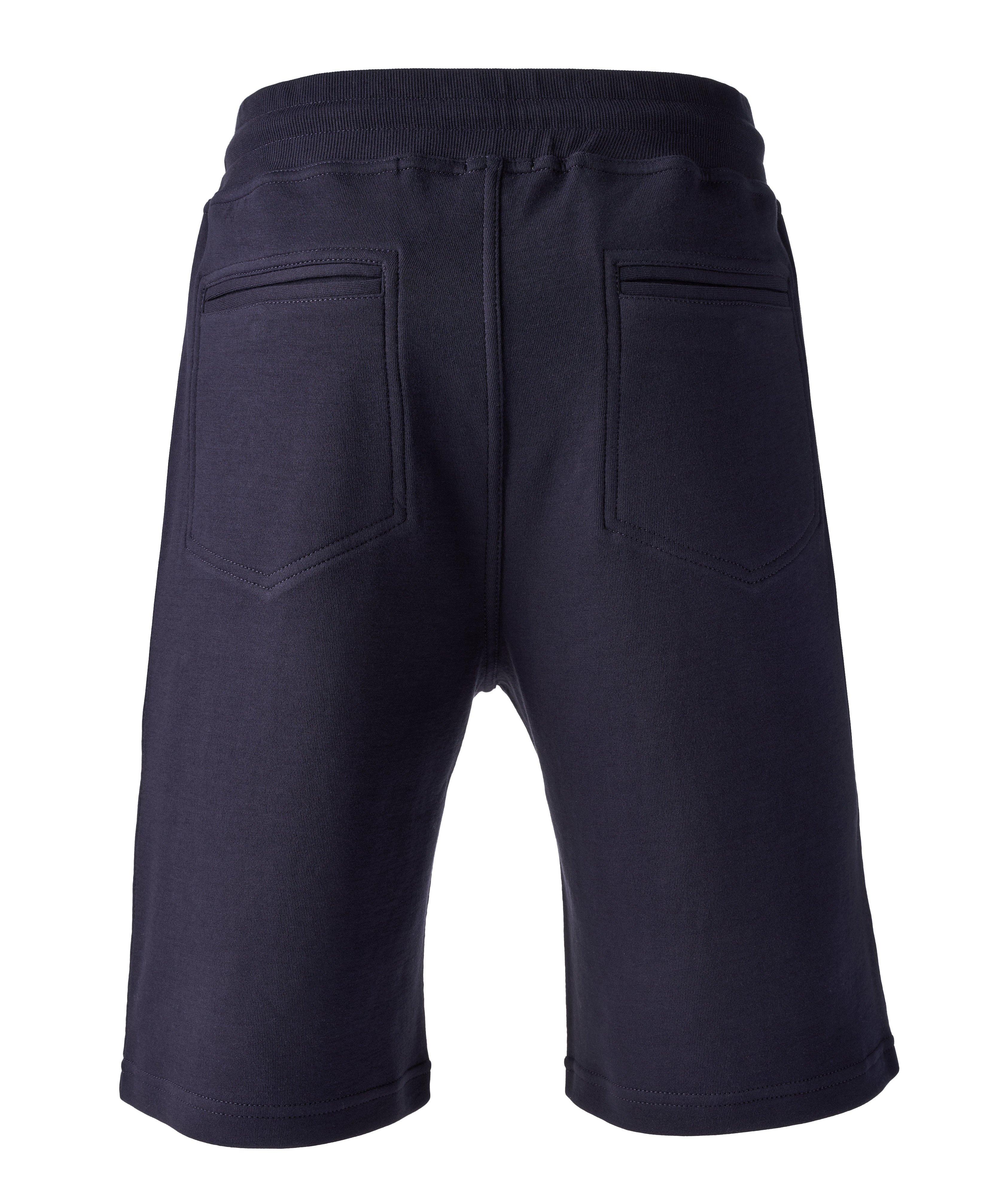 Short en mélange de coton à cordon image 1