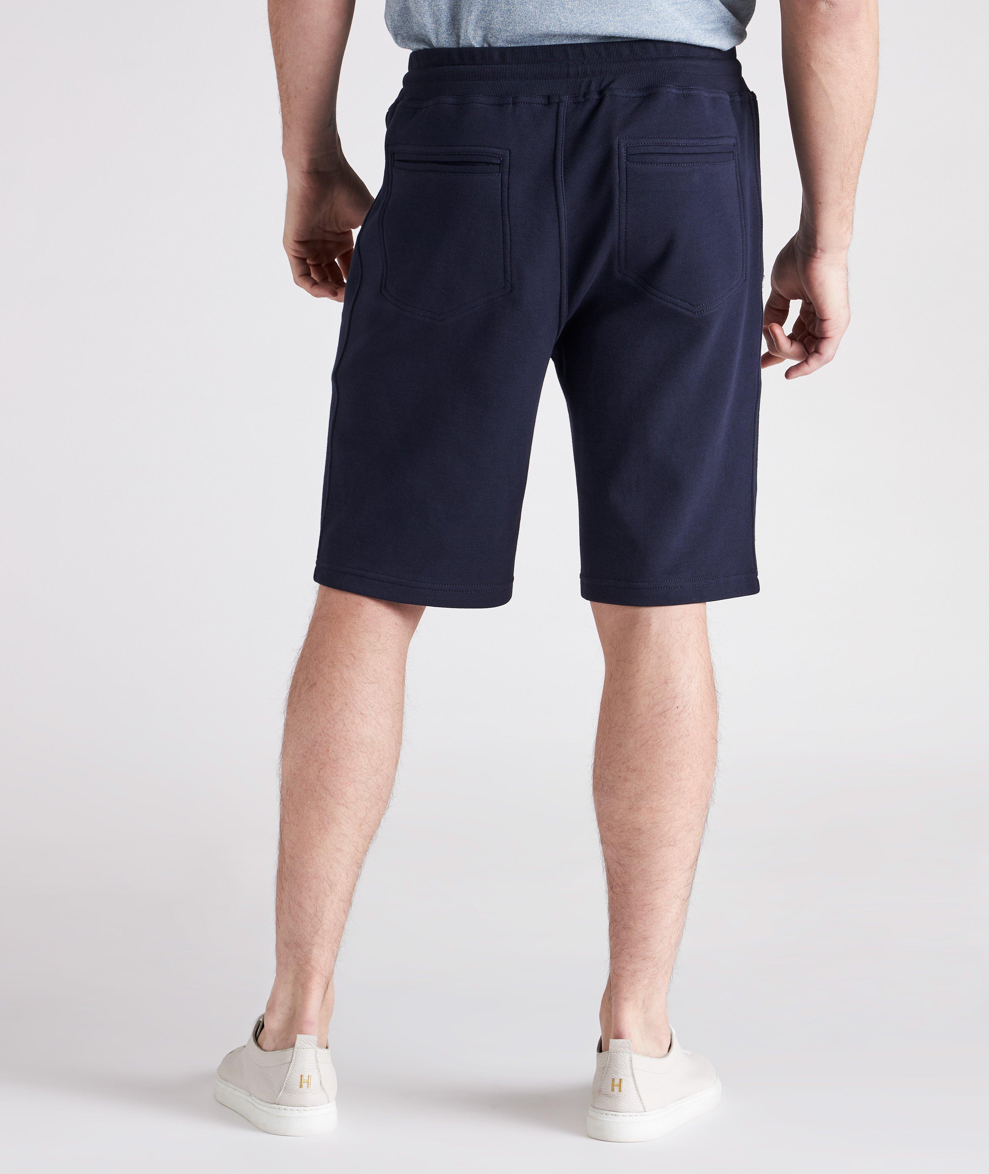 Short en mélange de coton à cordon image 3