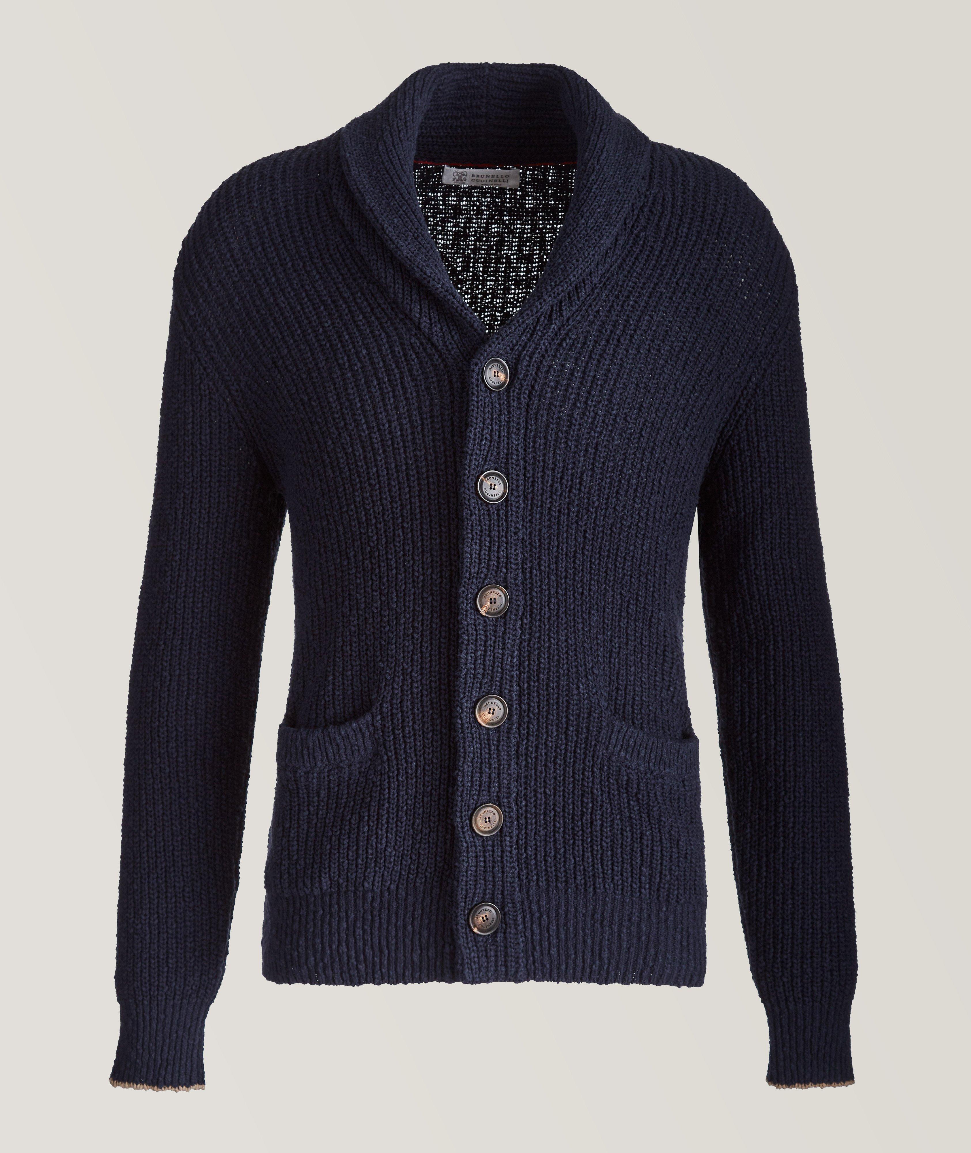 Balmain Button Detail Wool & Cashmere Blend Sweater