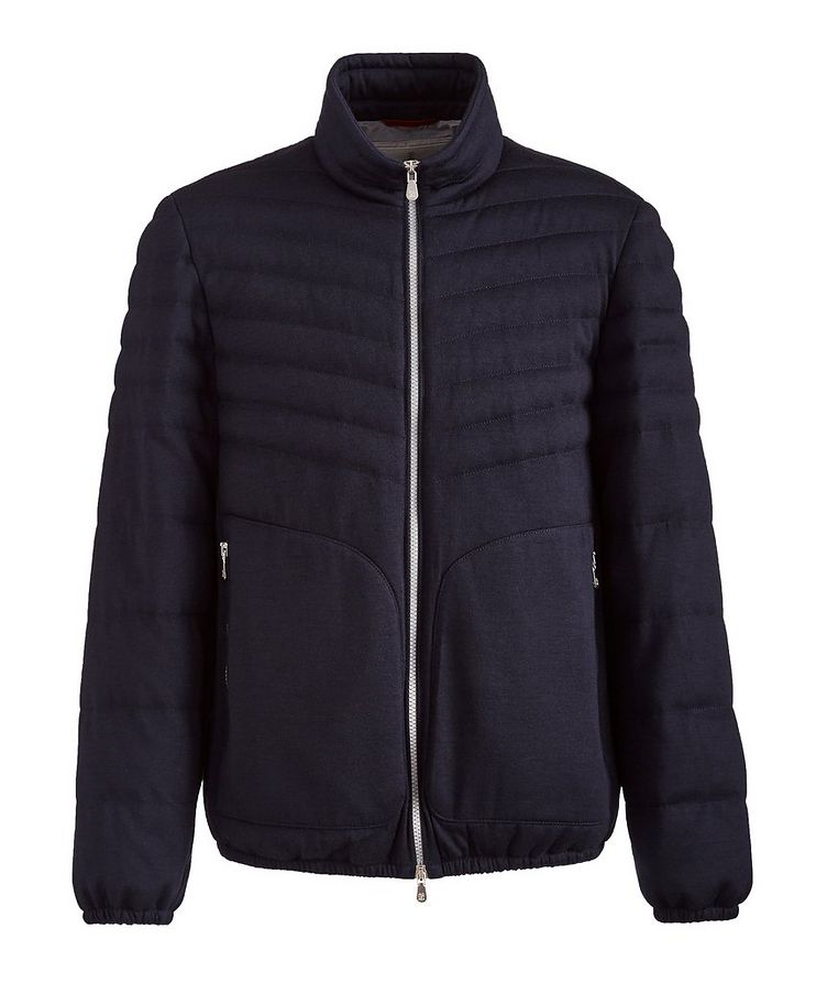 Quilted Wool-Cashmere Bomber Jacket image 0