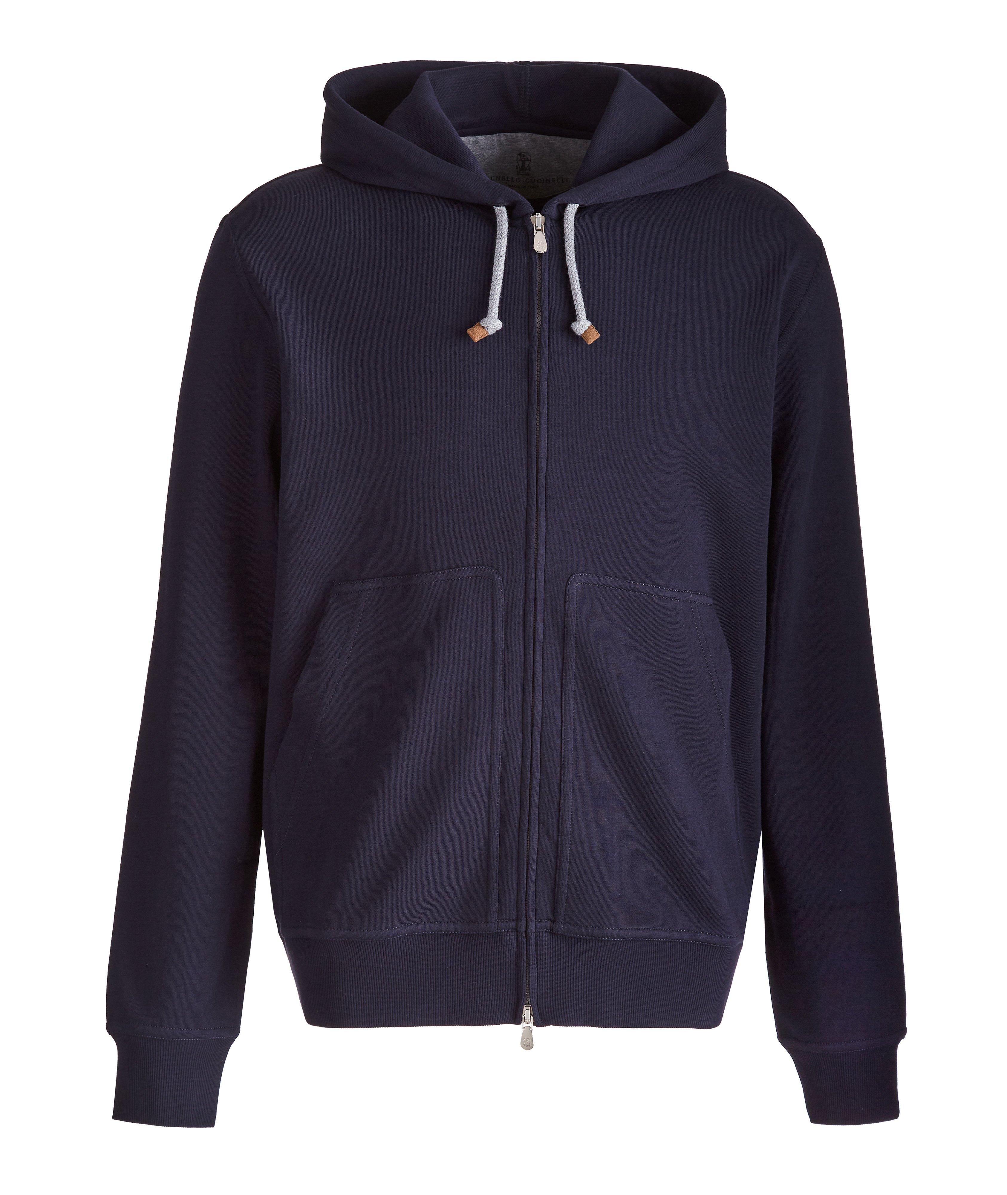 Brunello Cucinelli Zip-Up Cotton-Blend Hoodie
