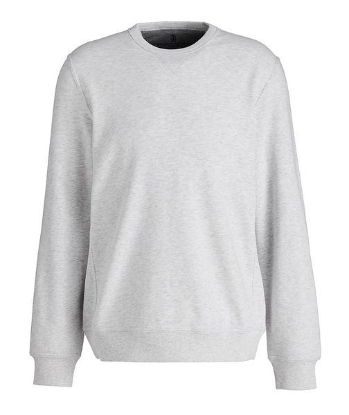Brunello Cucinelli Cotton-Blend Crew Neck Sweater