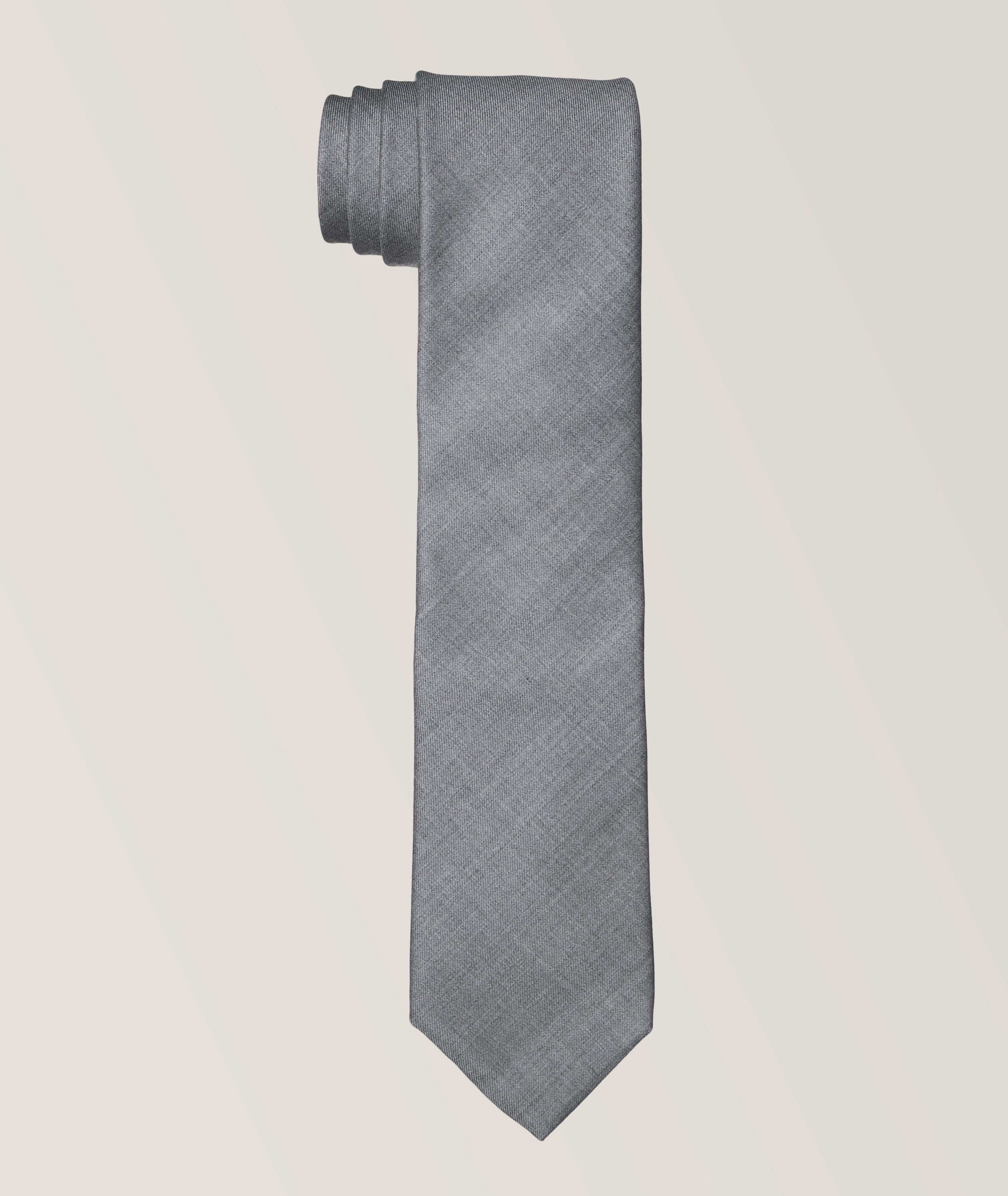 Wool Melange Twill Tie image 0