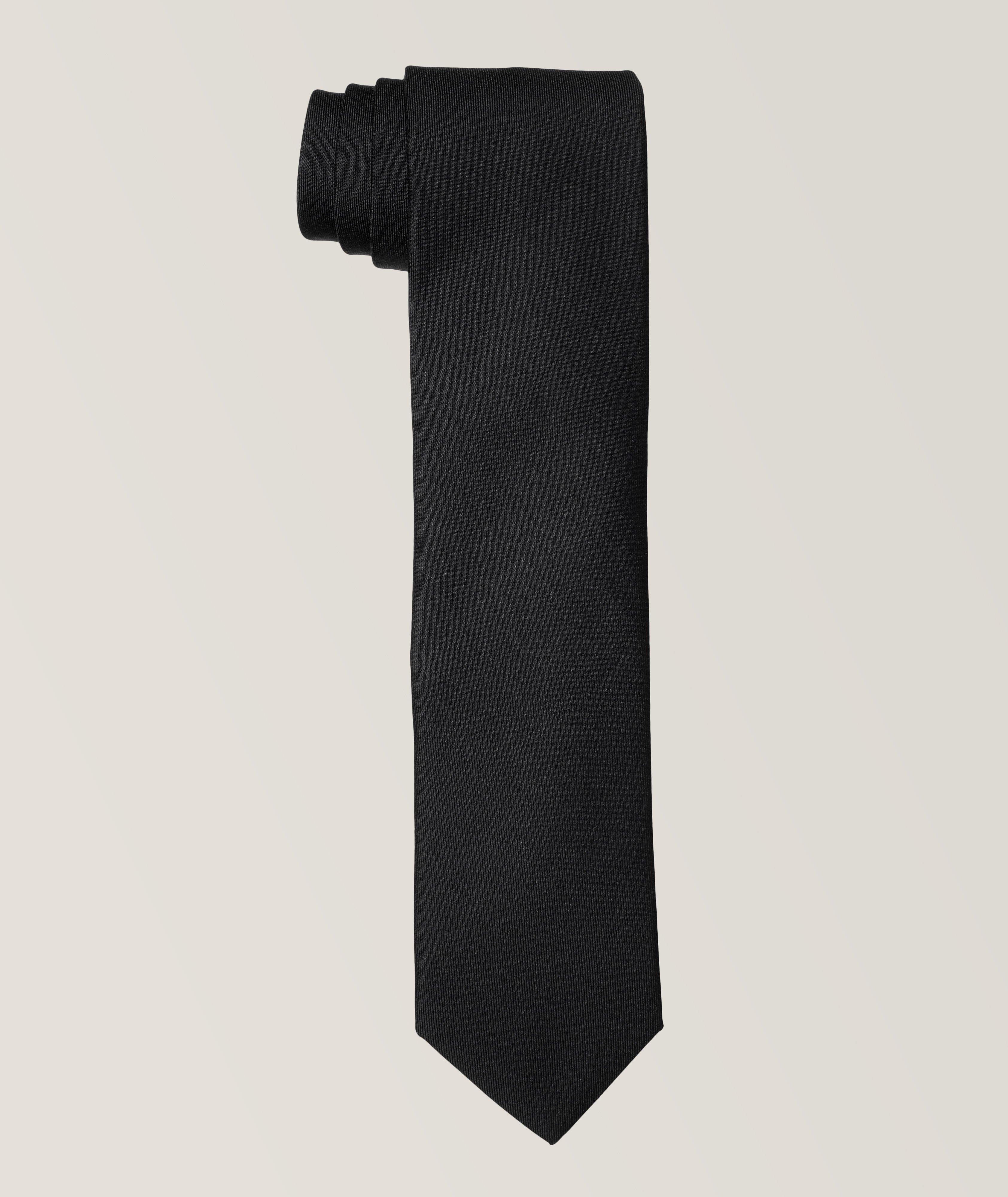 Harry Rosen Wool Melange Twill Tie. 1