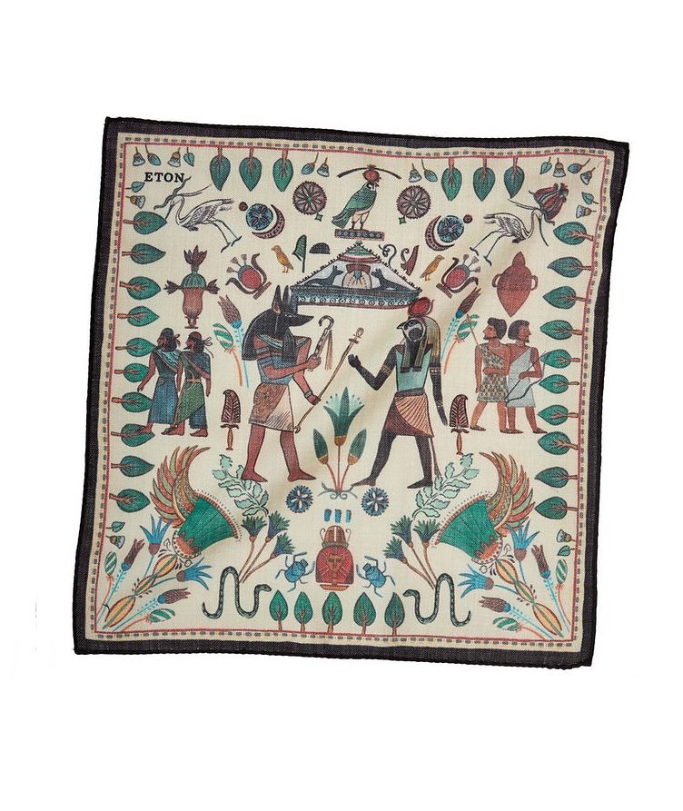 Ancient Egyptian Wool Pocket Square image 0