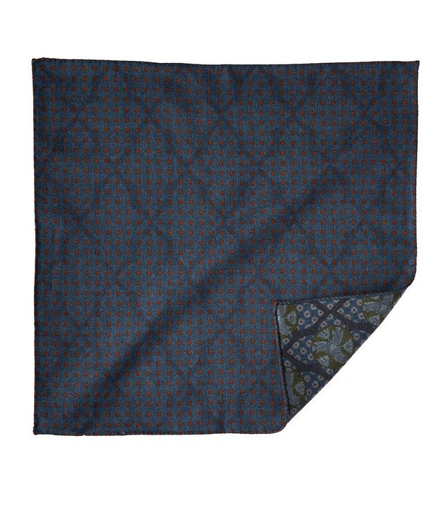 Reversible Wool Pocket Square picture 1
