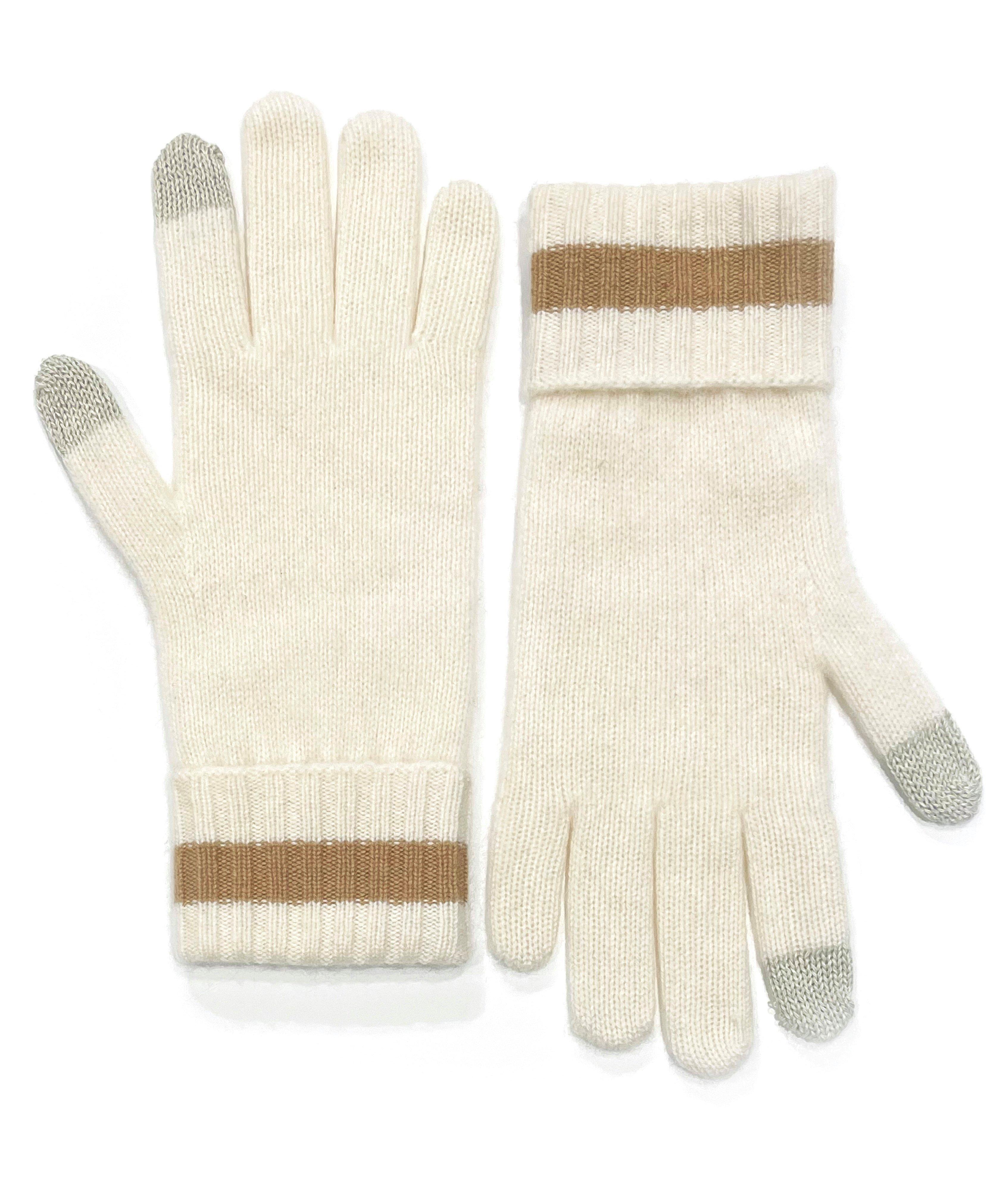 Striped Cashmere Gloves image 0