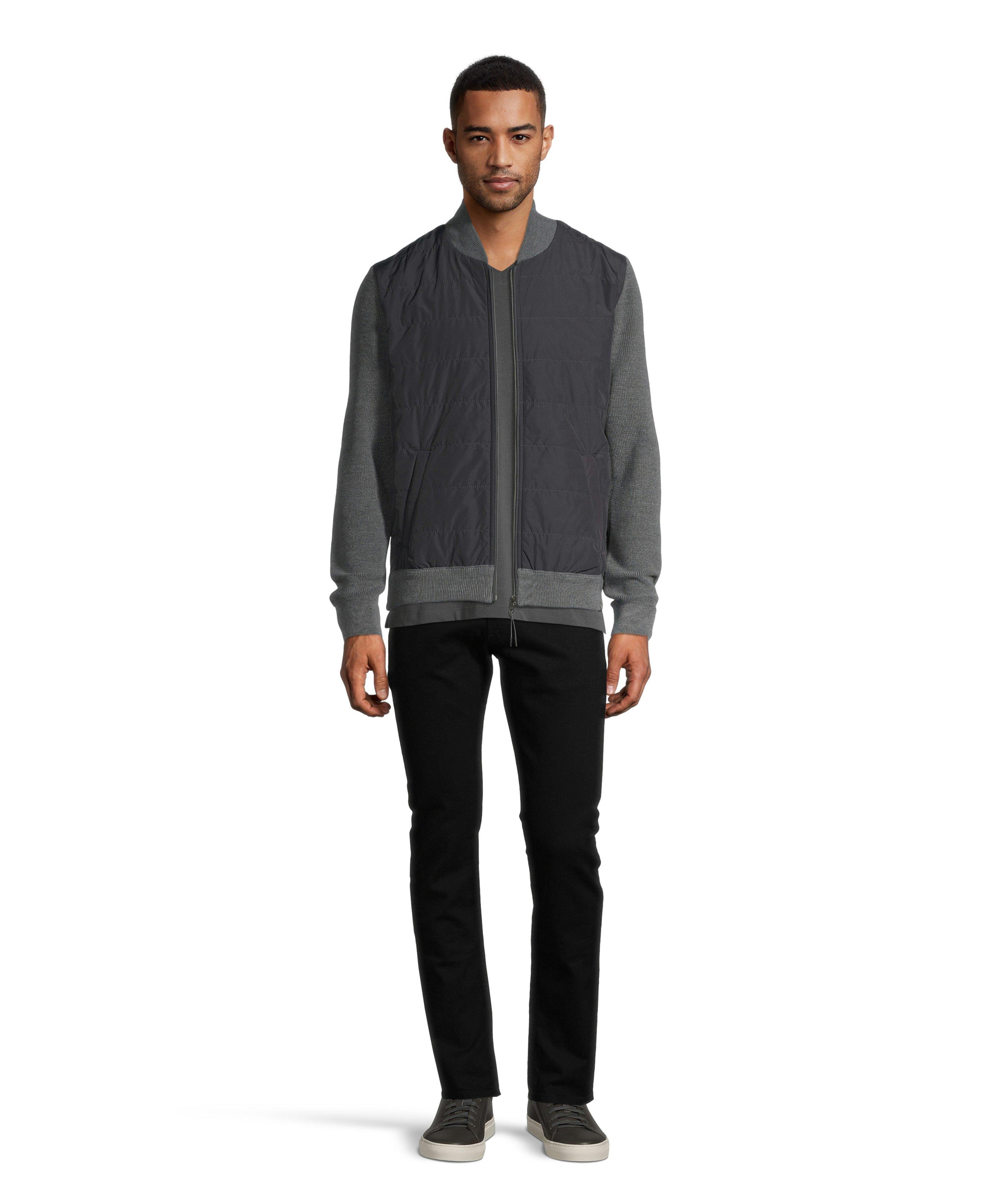 Josh Full Zip Nylon Front Sweater image 2