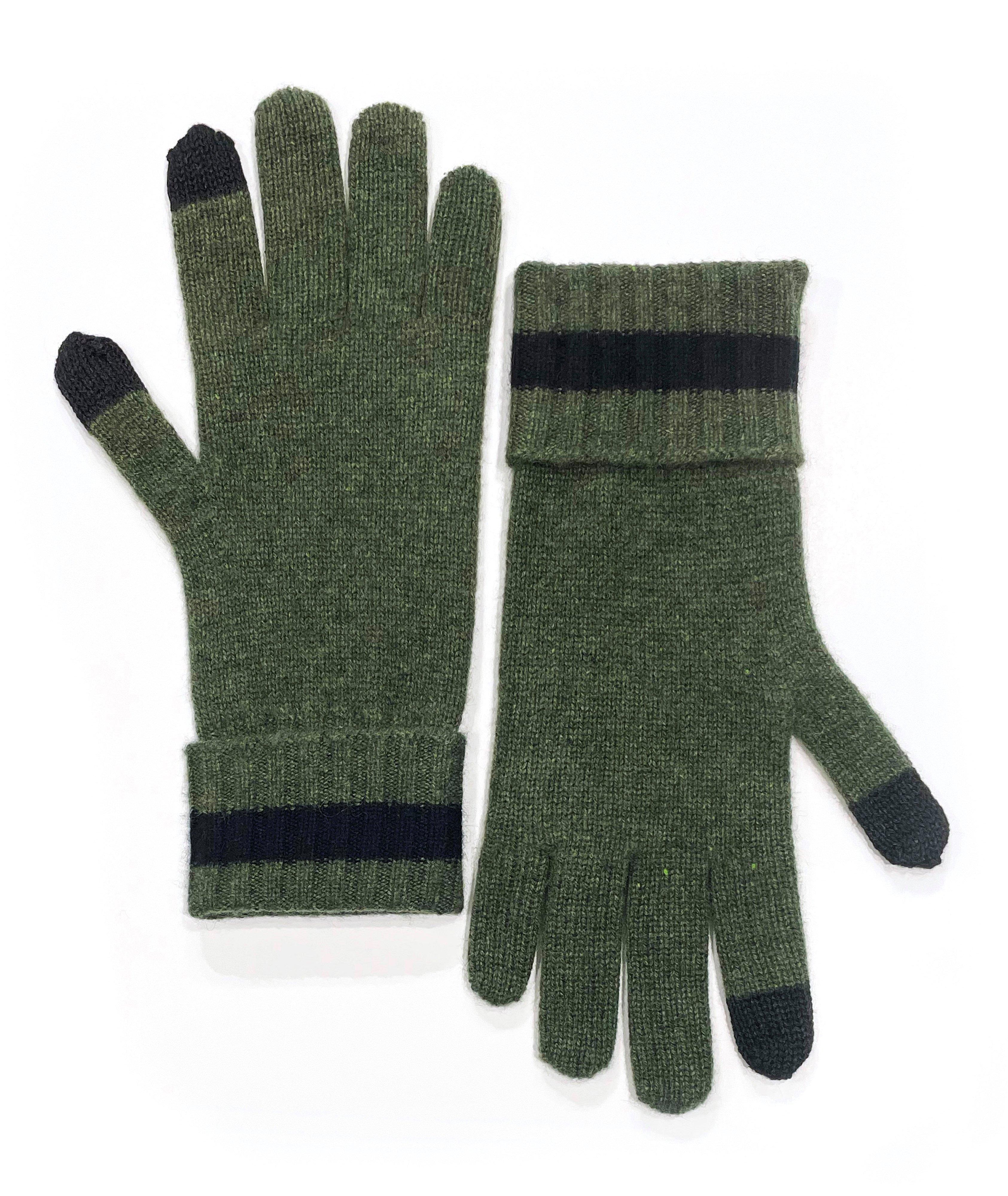 Striped Cashmere Gloves image 0