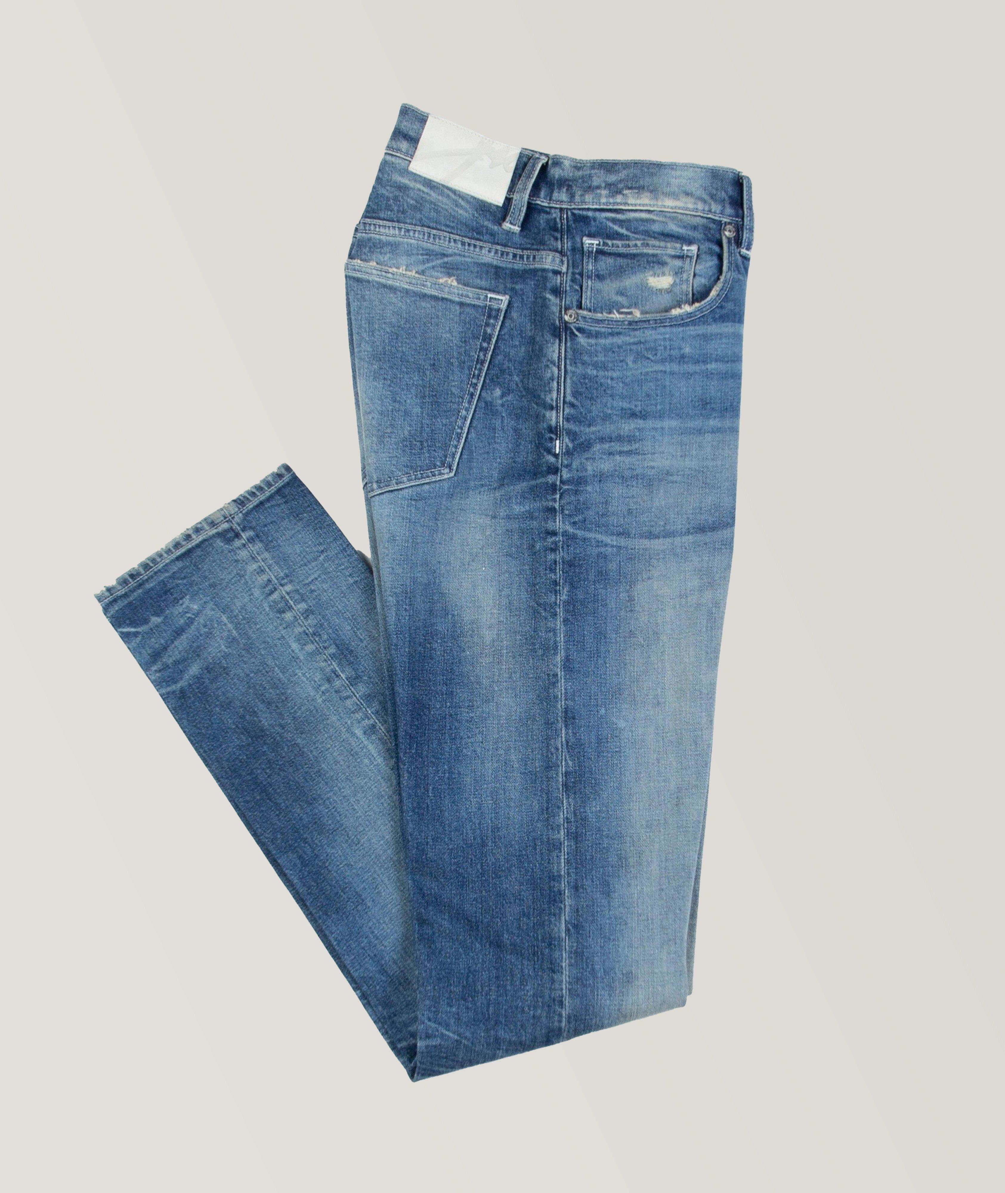 P002 Vintage Bleach Spot Skinny Jeans