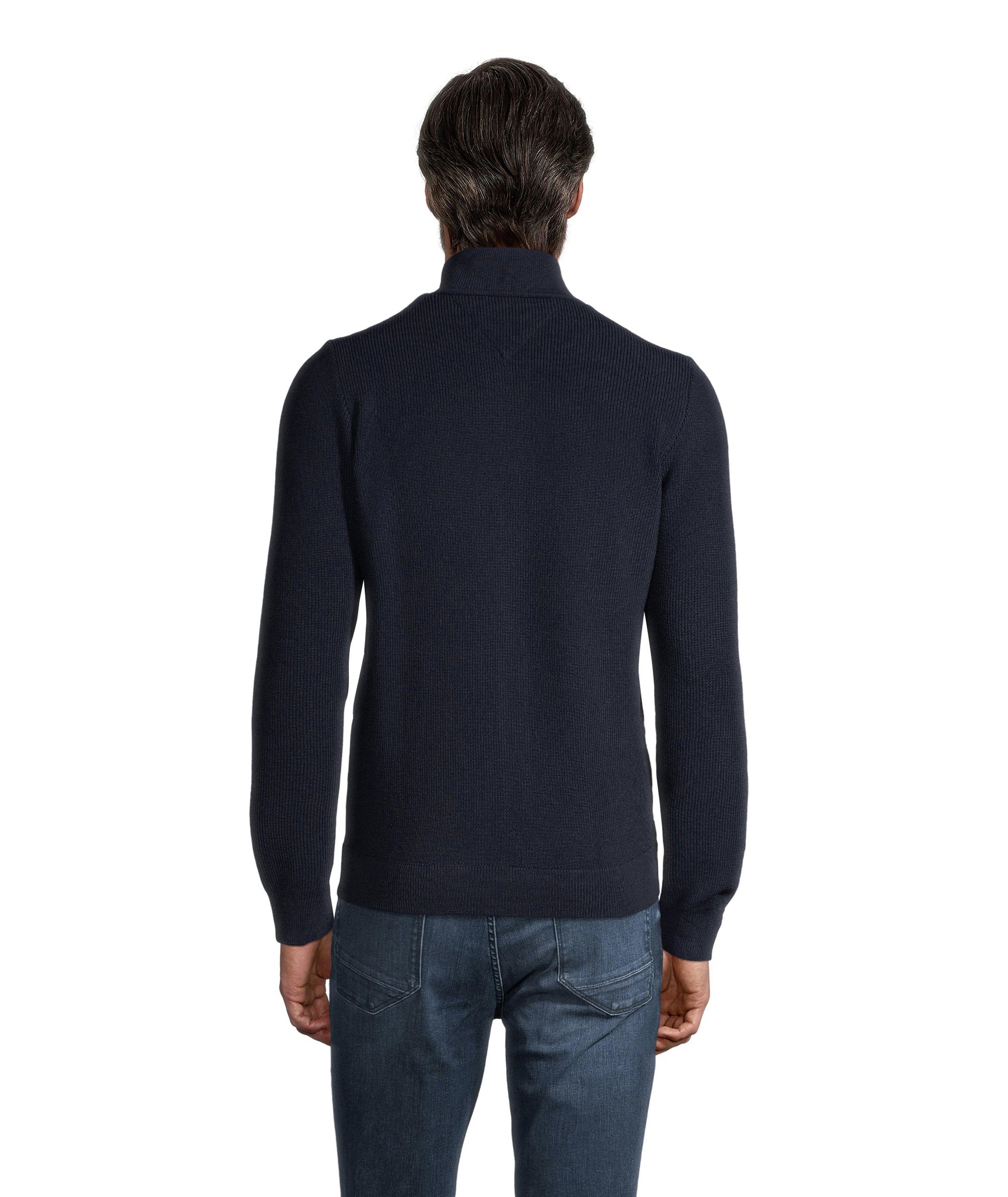 Josh Full Zip Nylon Front Sweater image 3