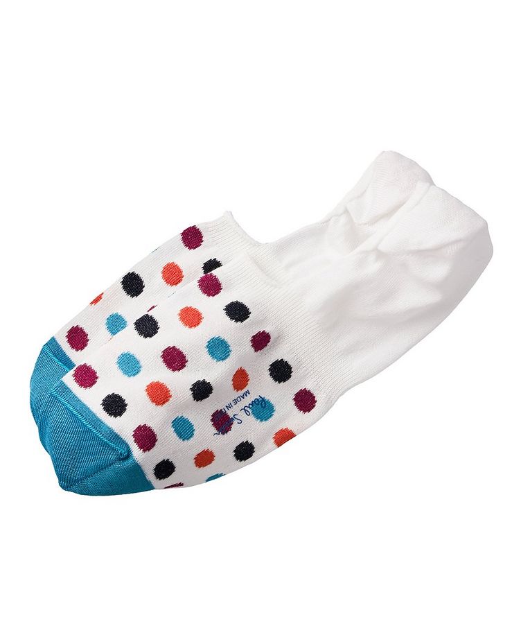 Printed Cotton-Blend No-Show Socks image 0