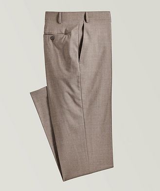 Canali Pantalon habillé en laine extensible