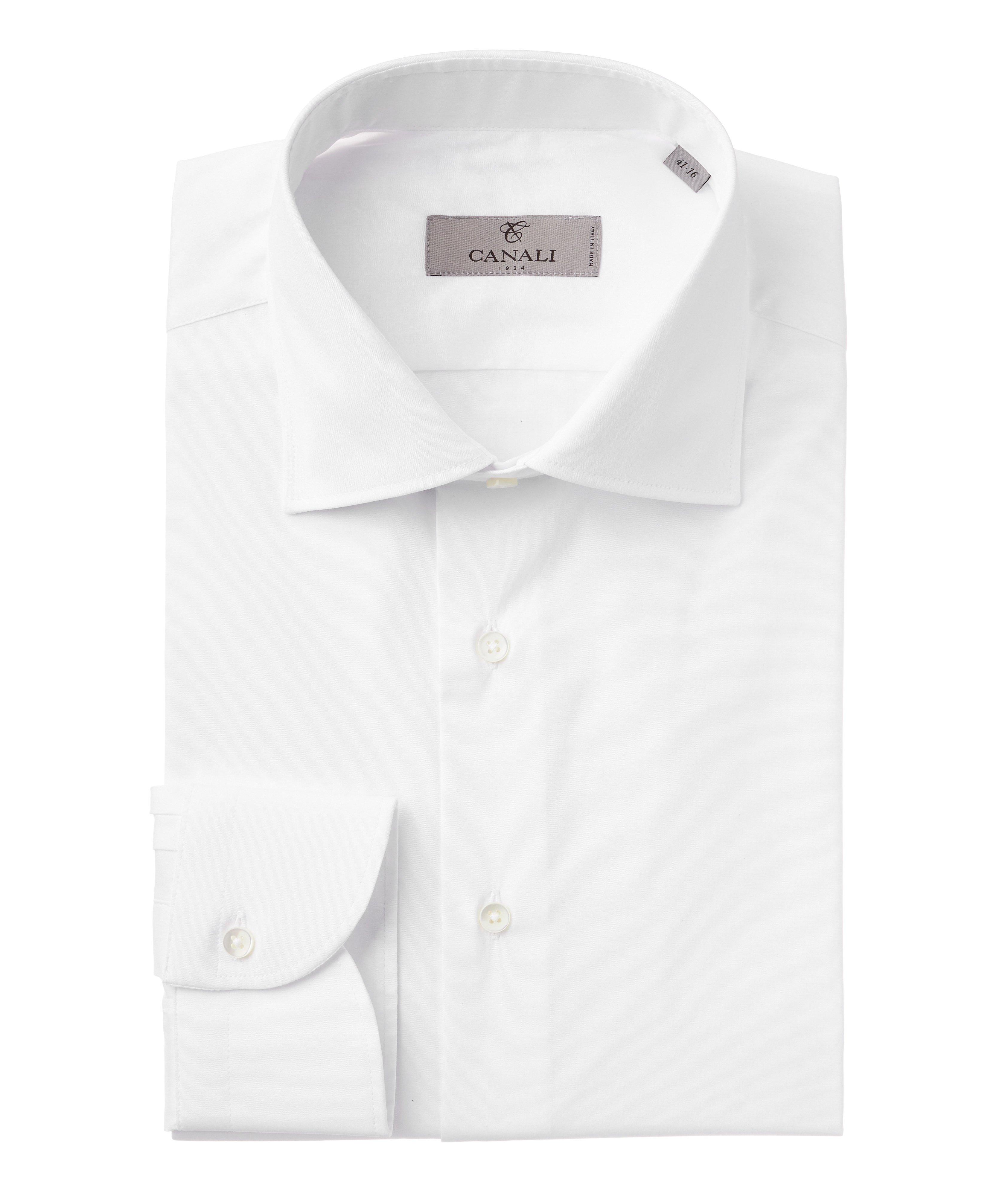 Chemise habillée en mélange de coton de coupe amincie image 0