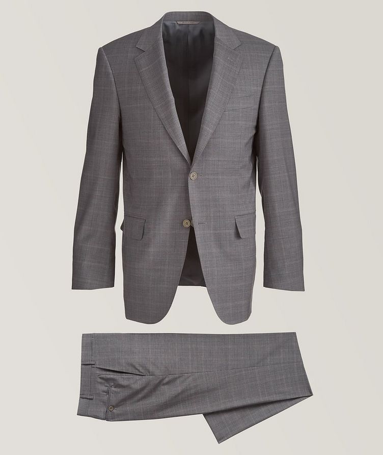 Slim-Fit Check Wool Suit image 0