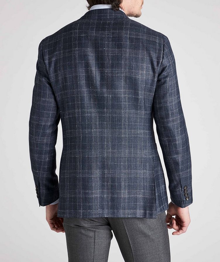 Plaid Wool, Silk & Linen Sports Jacket image 3