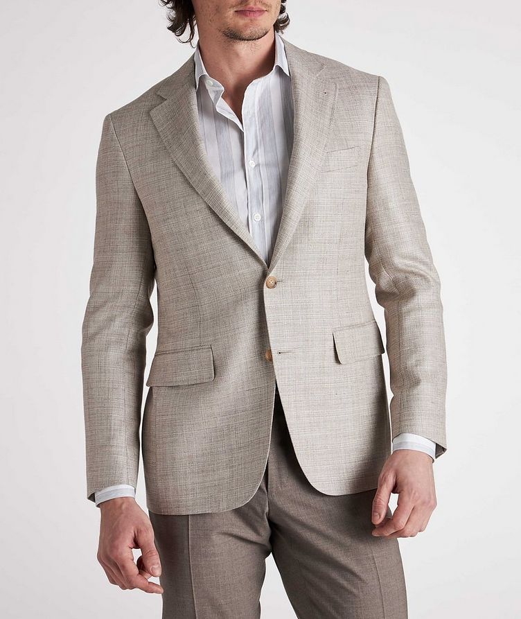 Mélange Wool, Silk & Linen Sports Jacket image 2