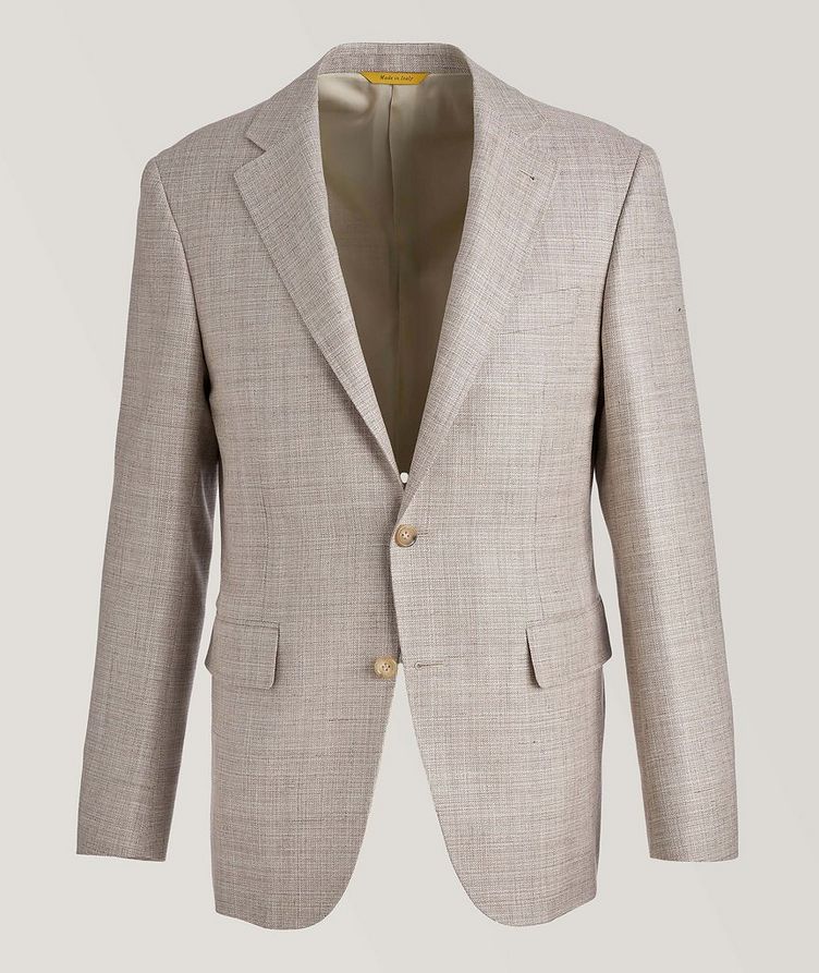 Mélange Wool, Silk & Linen Sports Jacket image 0