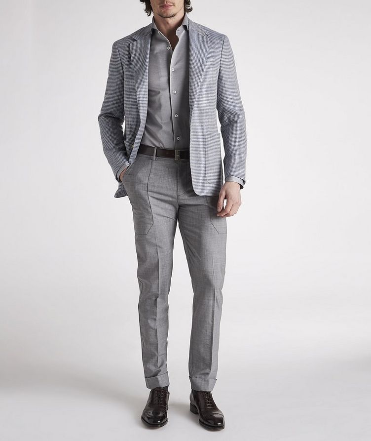Houndstooth Wool-Linen Sports Jacket image 1