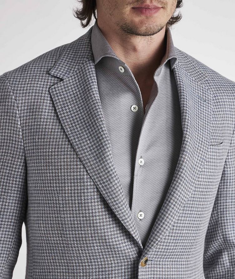 Houndstooth Wool-Linen Sports Jacket image 4
