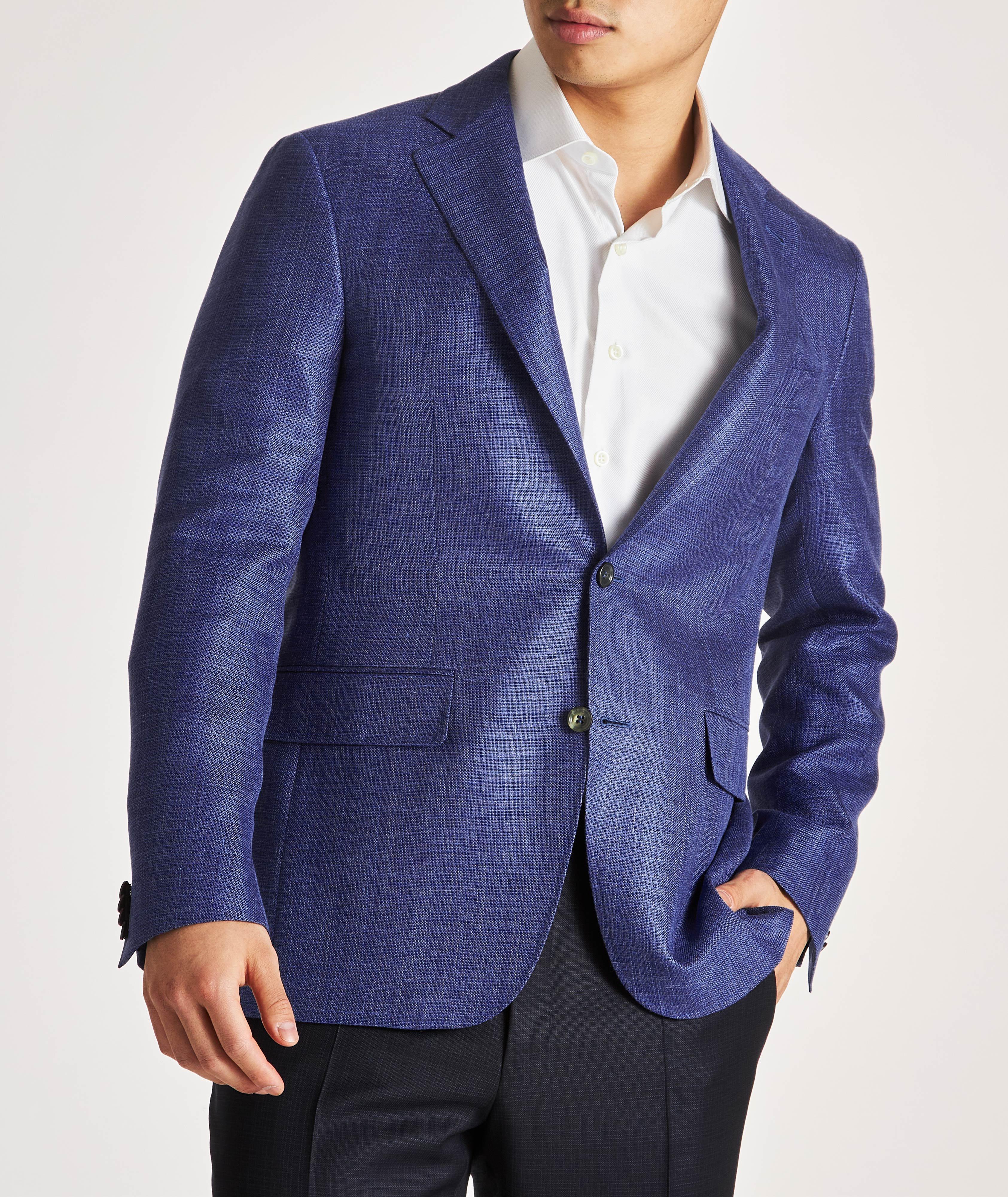Mélange Wool, Silk & Linen Sports Jacket image 2