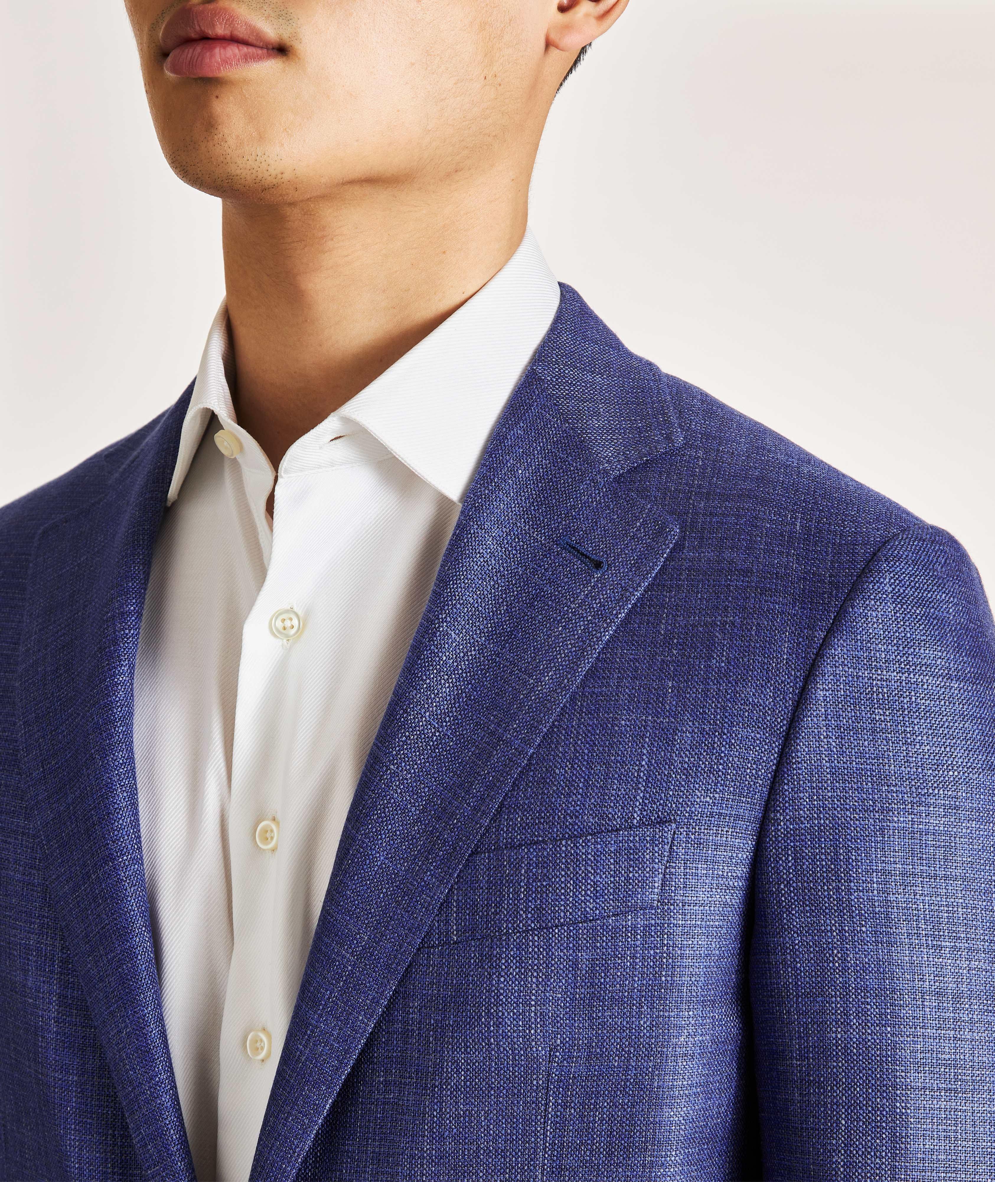 Mélange Wool, Silk & Linen Sports Jacket image 4