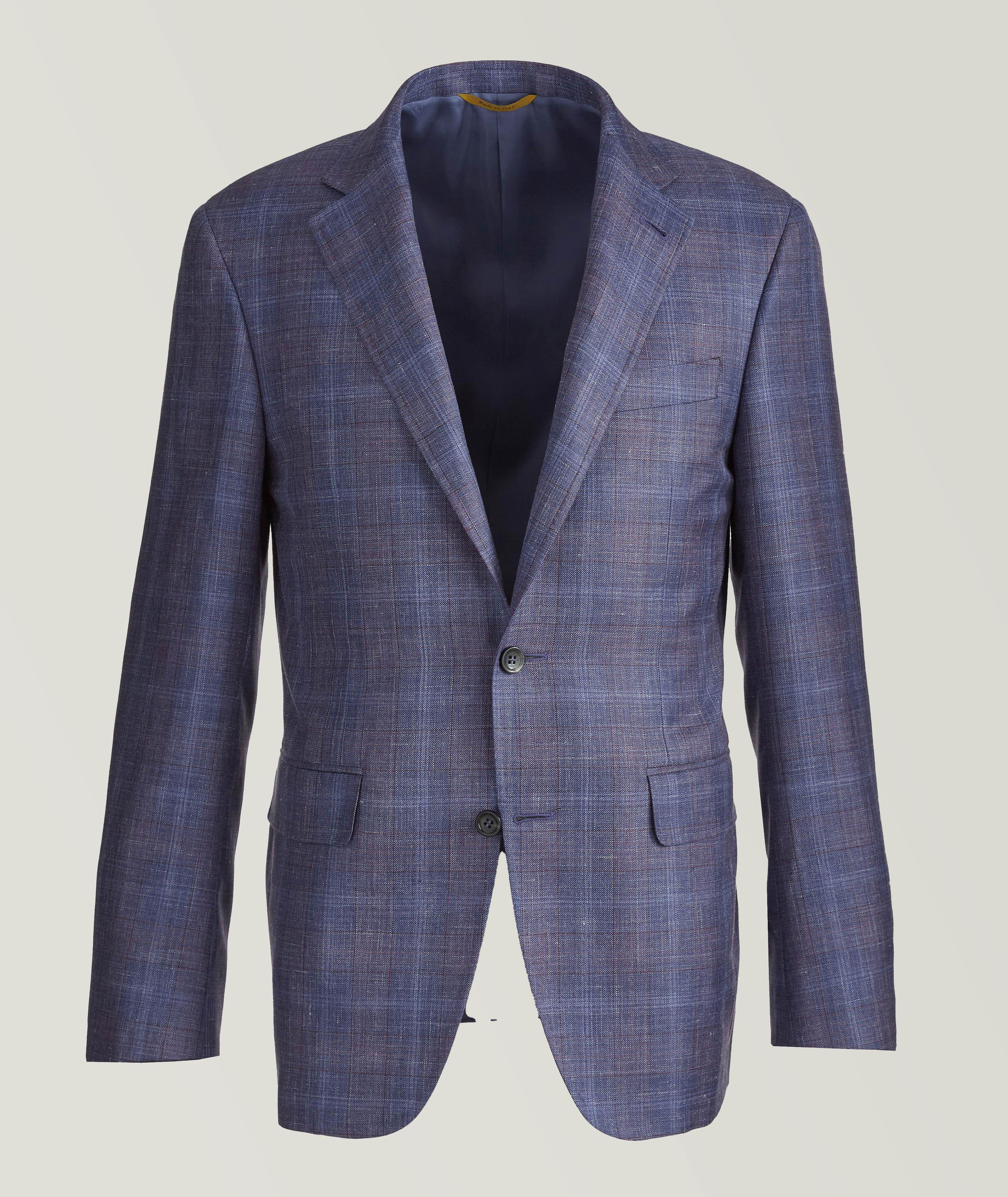 Kei Plaid  Wool, Silk & Linen Sports Jacket image 0