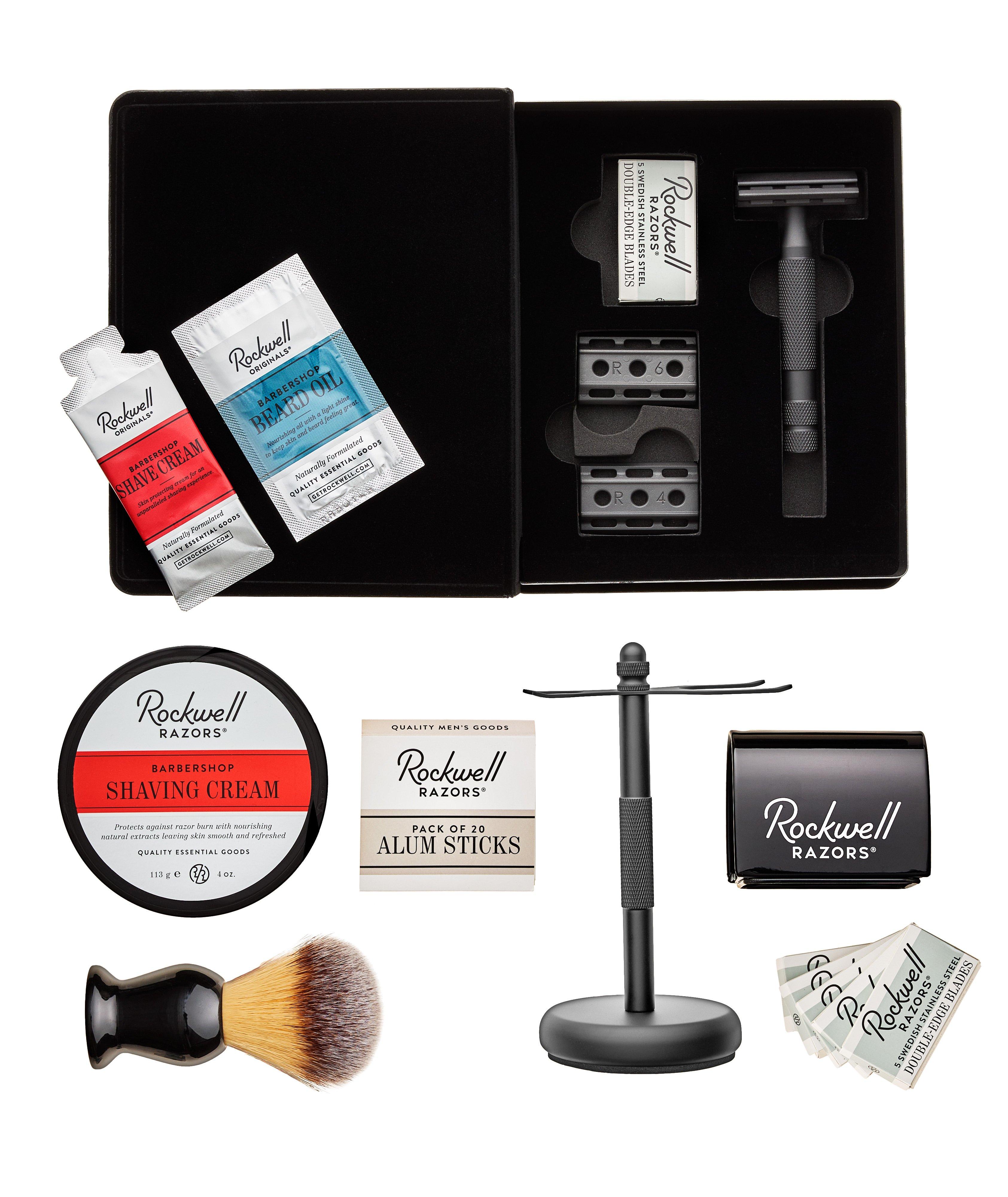 Rockwell 6S Matte Black Shave Kit With Shave Stand image 0