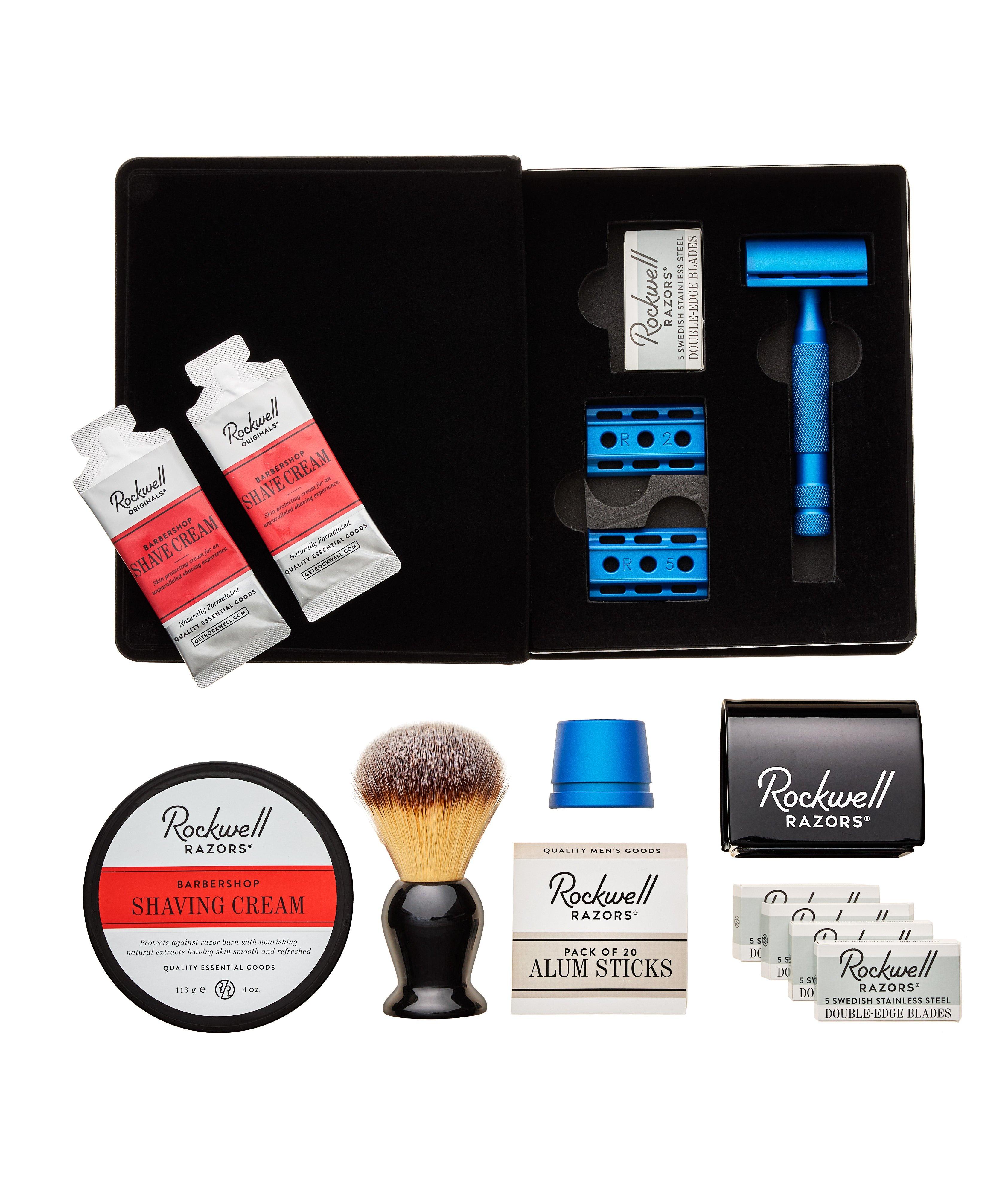 Rockwell 6S Blue Shave Kit With Inkwell Stand image 0