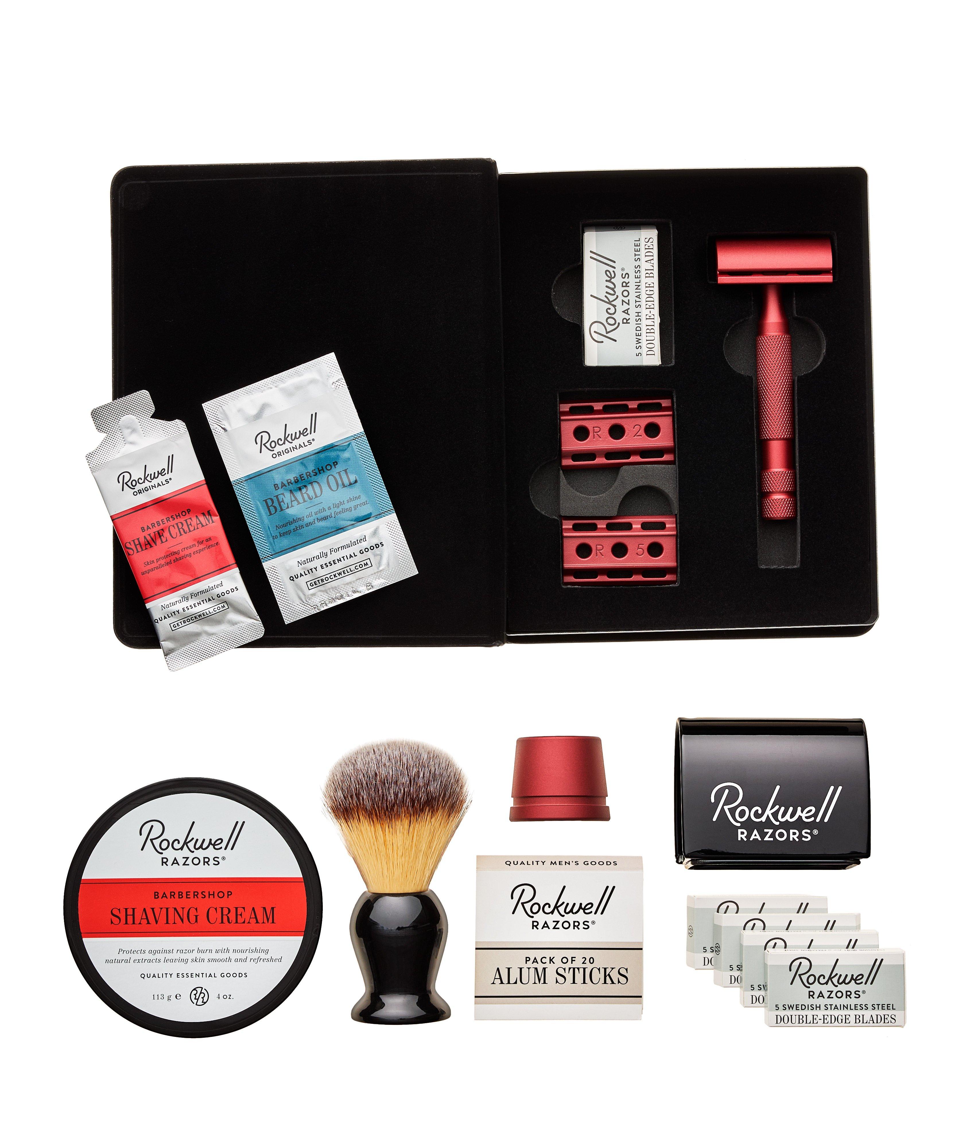 Rockwell 6S Red Shave Kit With Inkwell Stand image 0