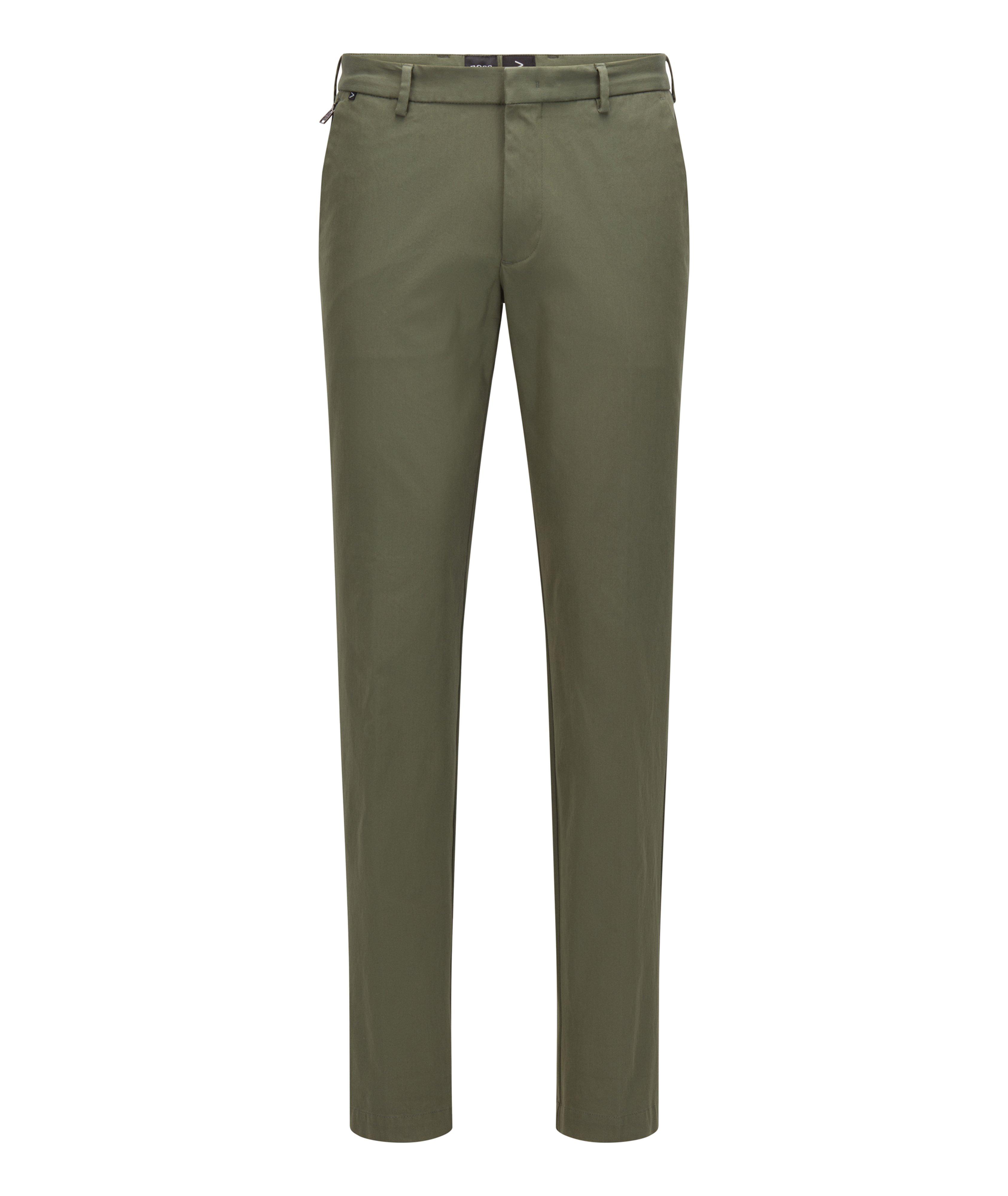 Pantalon en coton de coupe amincie image 0