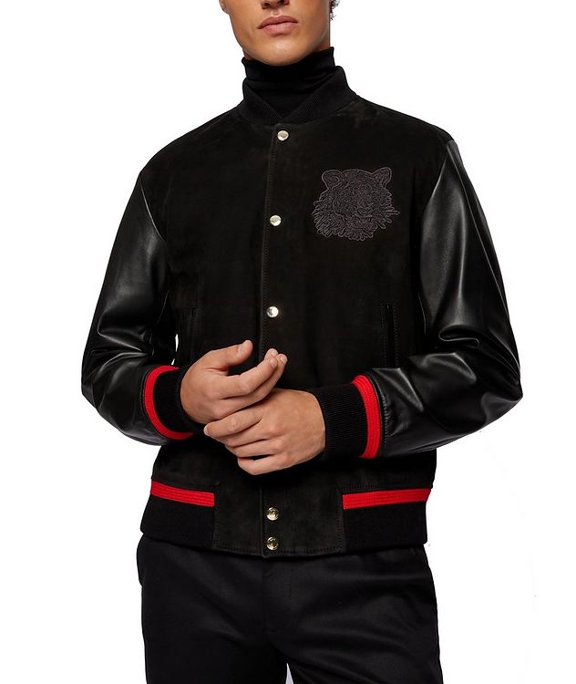 Year of  the Tiger Leather Varsity Jacket picture 2