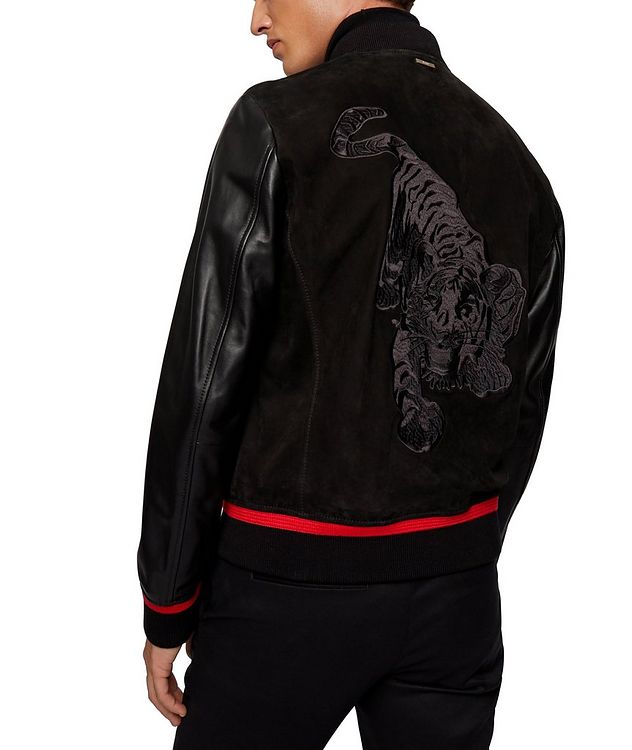 Year of  the Tiger Leather Varsity Jacket picture 3
