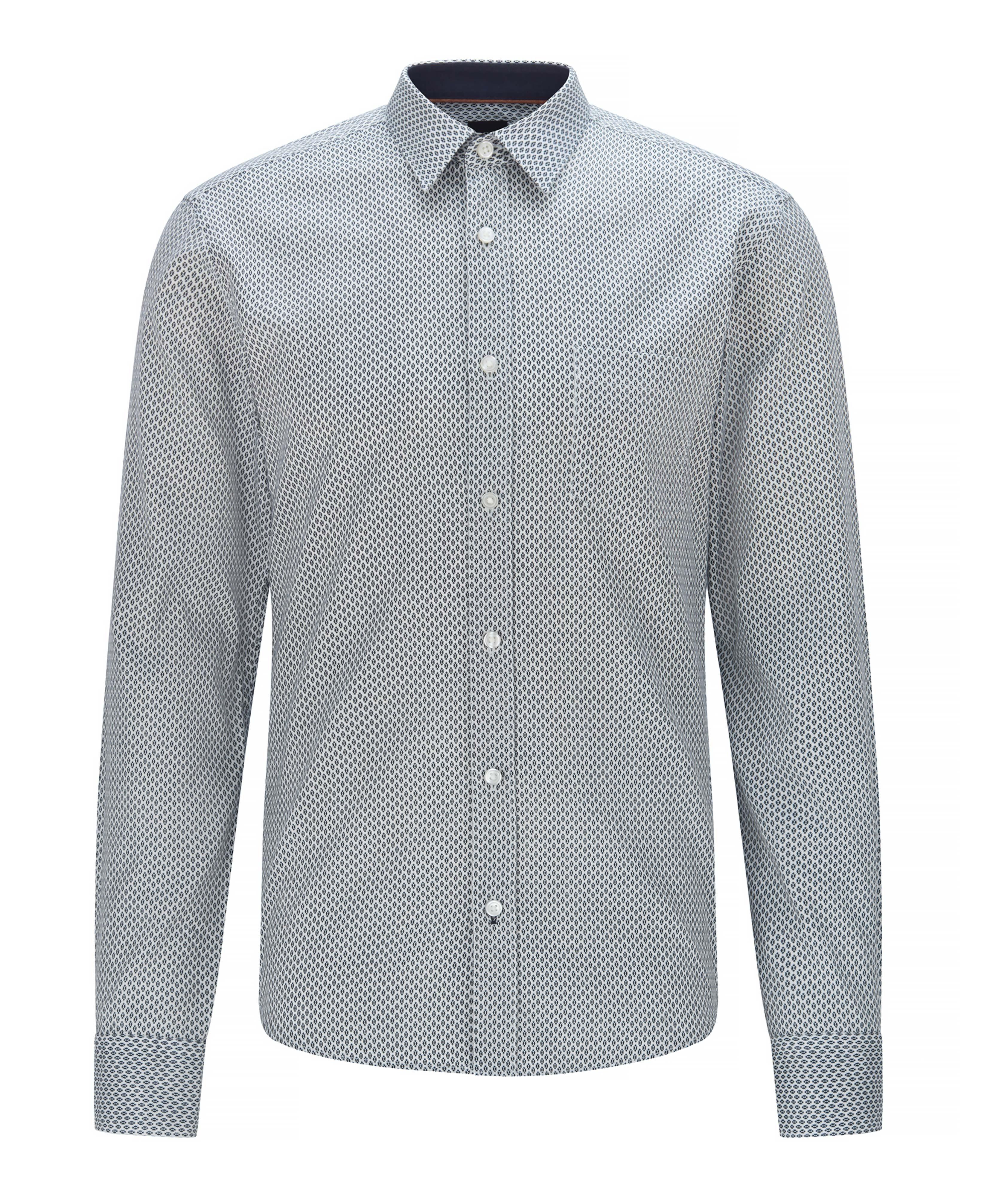 Slim-Fit Printed Cotton Shirt image 0