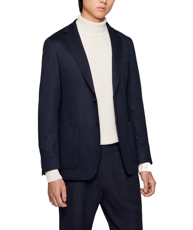 C-Hanry Slim-Fit Stretch-Wool-Blend Sports Jacket picture 2